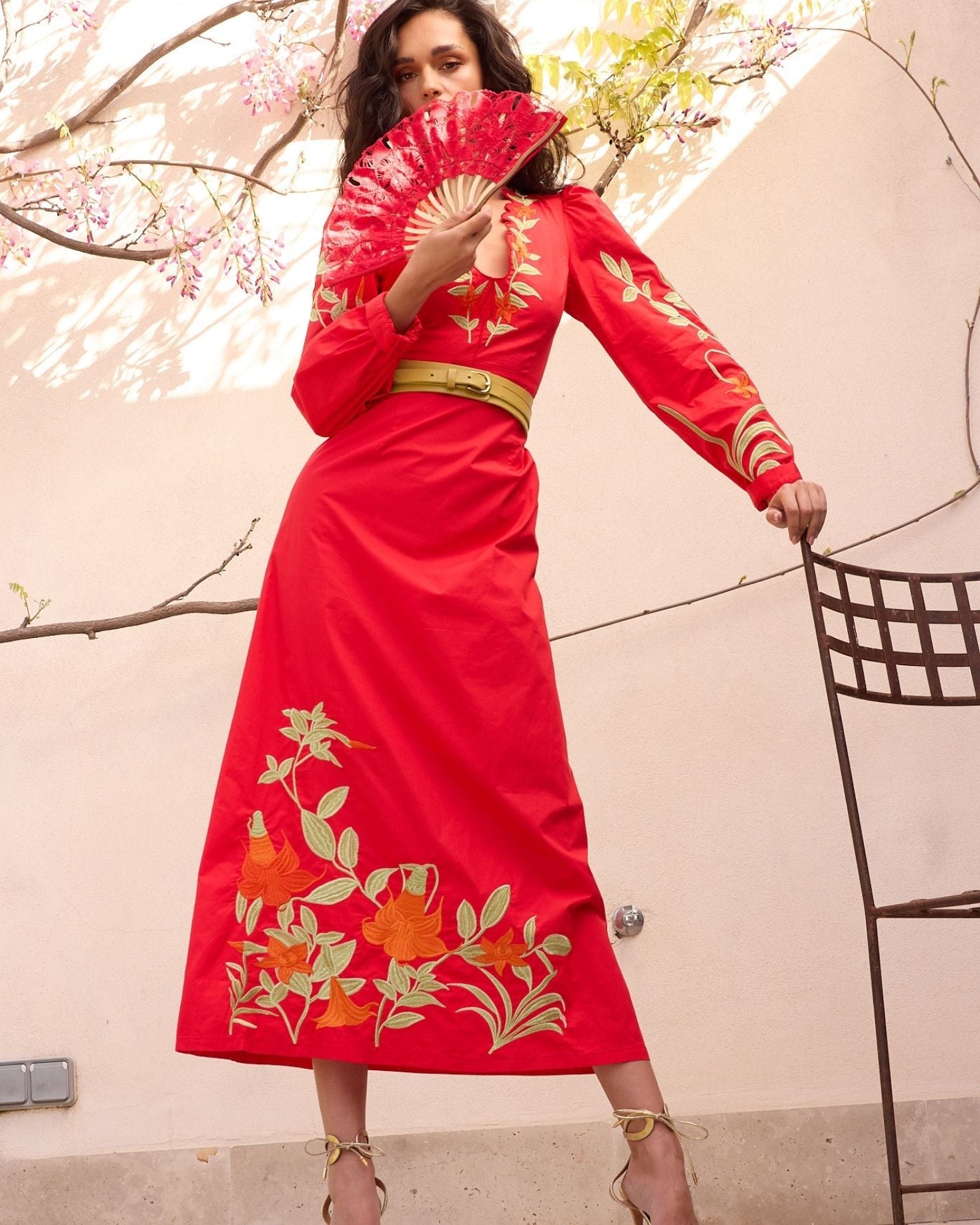 VESTIDO TENERIFE ROJO The IQ Collection