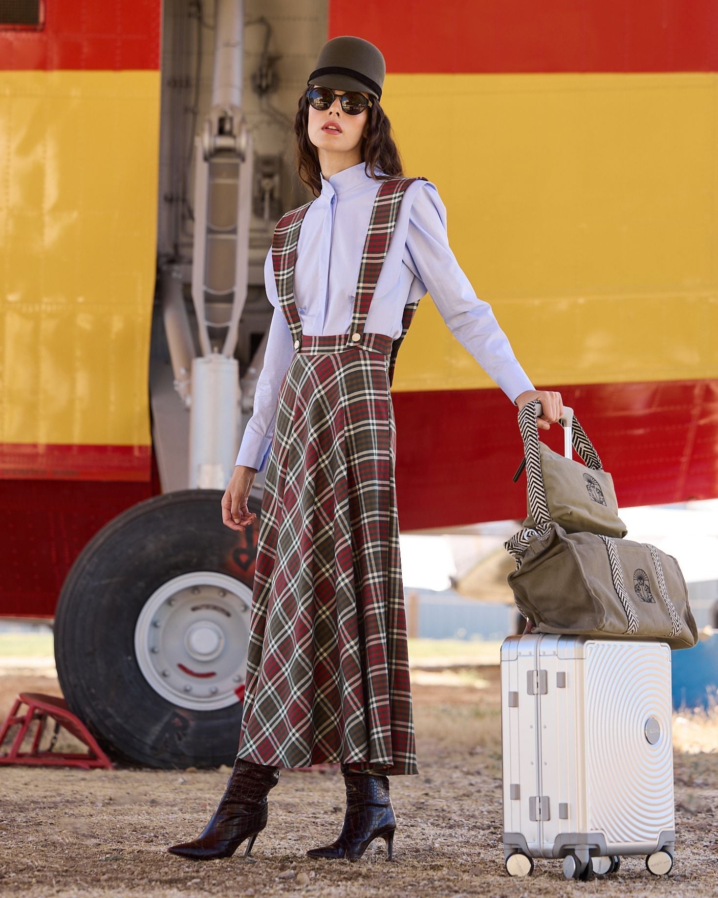 FALDA FREYA TARTÁN VERDE The IQ Collection