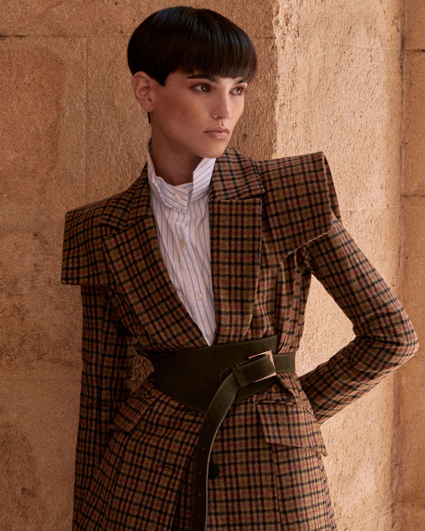 CINTURÓN JUSTINA ANTE VERDE The IQ Collection