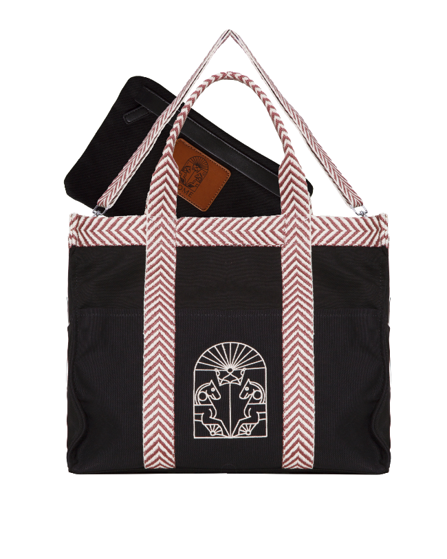 BOLSO TOTE GRECA (NEGRO) The IQ Collection