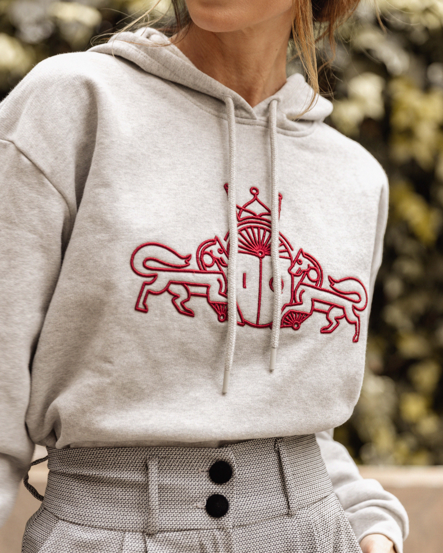 SUDADERA PEPA GRIS The IQ Collection