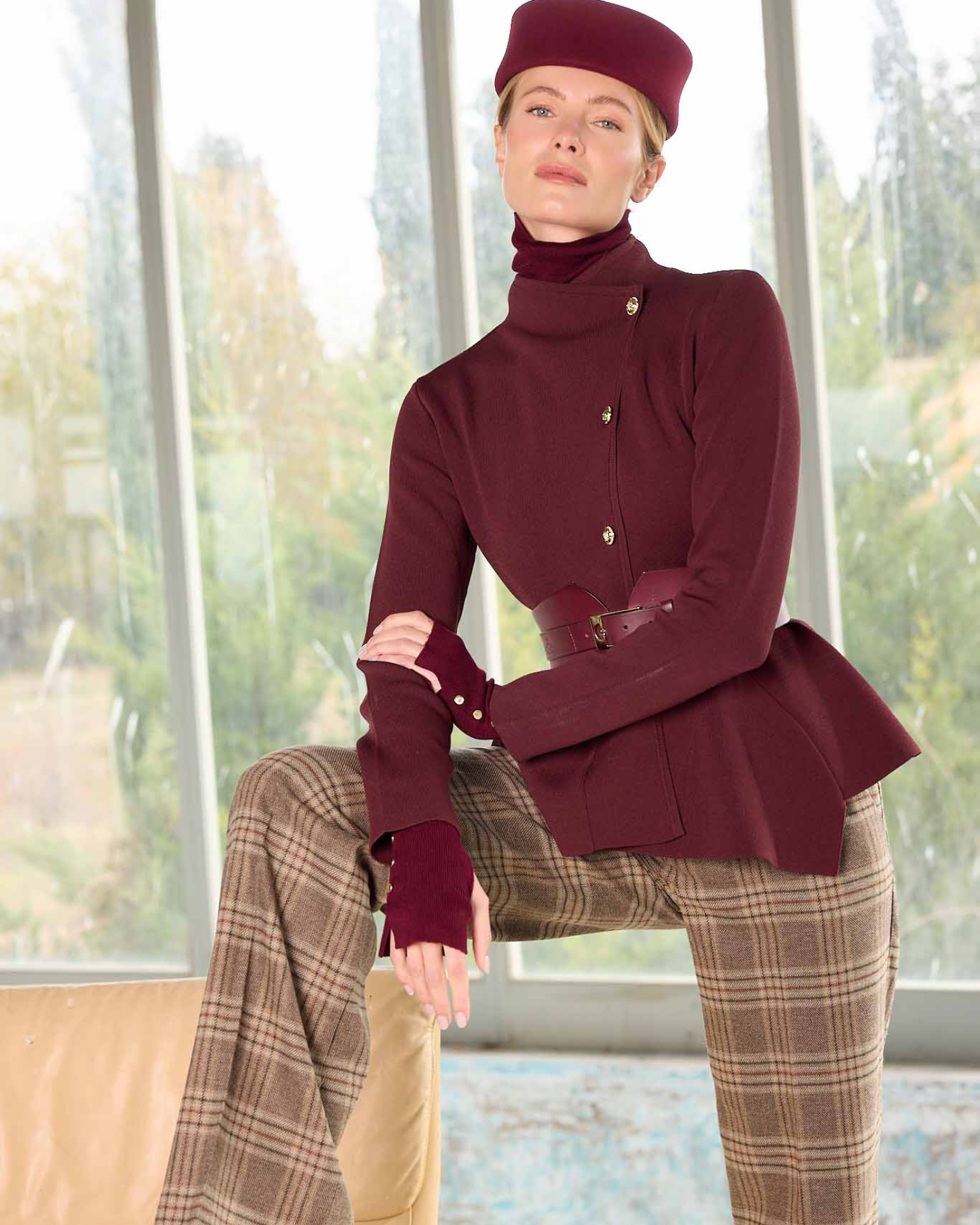 CHAQUETA PUNTO CELIA BURDEOS The IQ Collection