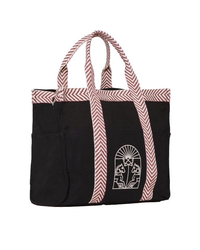 BOLSO TOTE GRECA (NEGRO) The IQ Collection