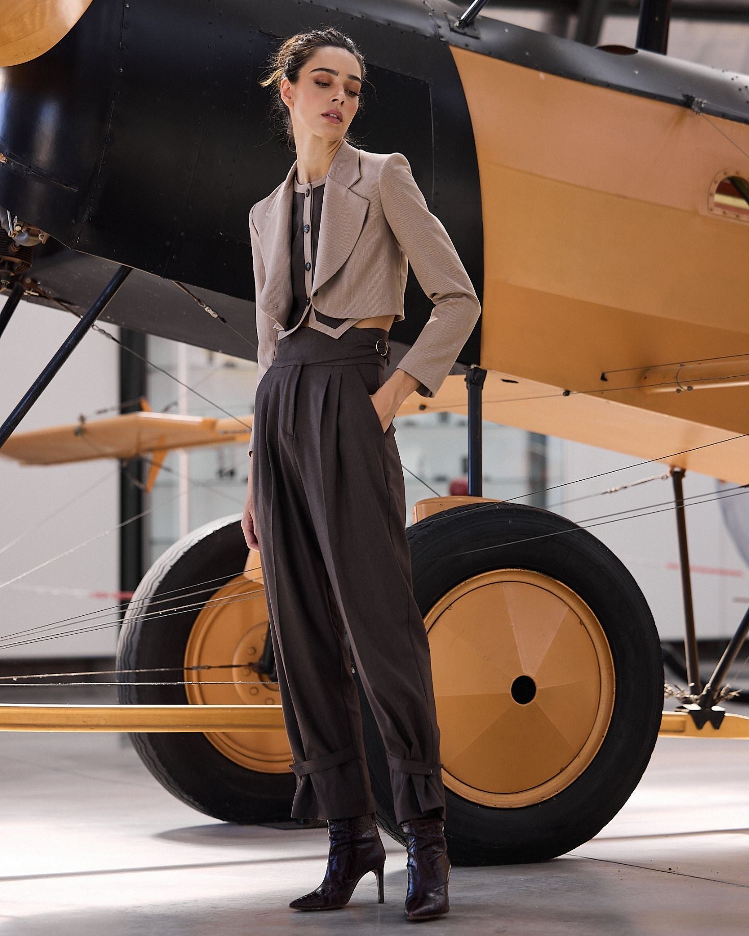 PANTALÓN ERIN MARRÓN The IQ Collection