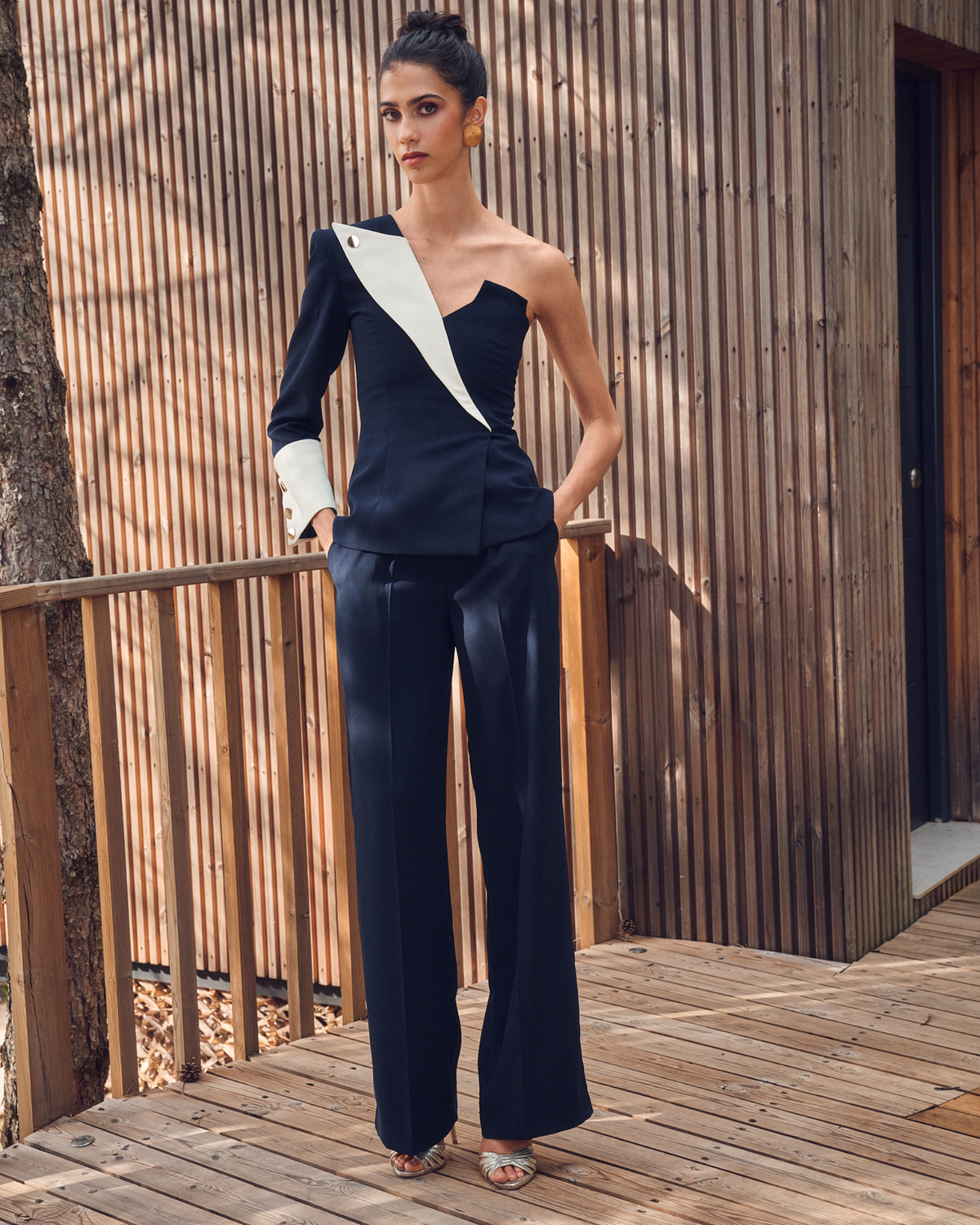 PANTALÓN ALMUDENA MARINO The IQ Collection