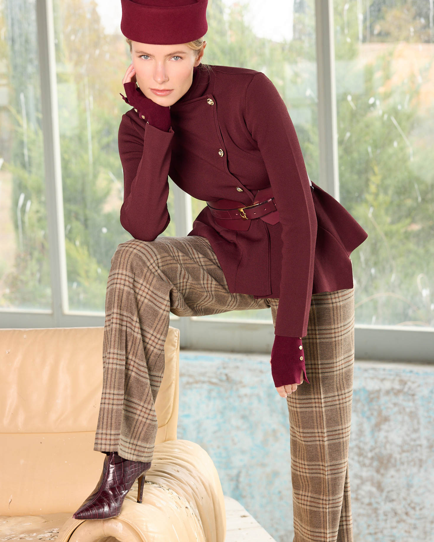 CHAQUETA PUNTO CELIA BURDEOS The IQ Collection