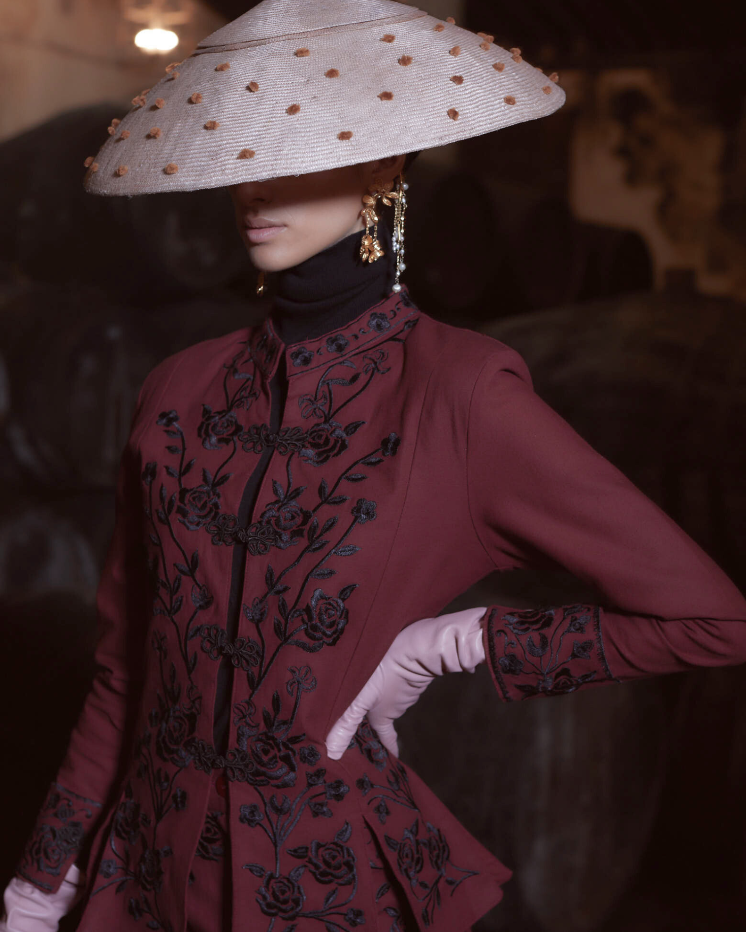 CHAQUETA ROCIO BURDEOS The IQ Collection