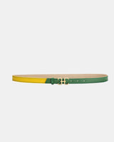 CINTURÓN VERSO HEBILLA ÚNICA AMARILLO Y VERDE The IQ Collection