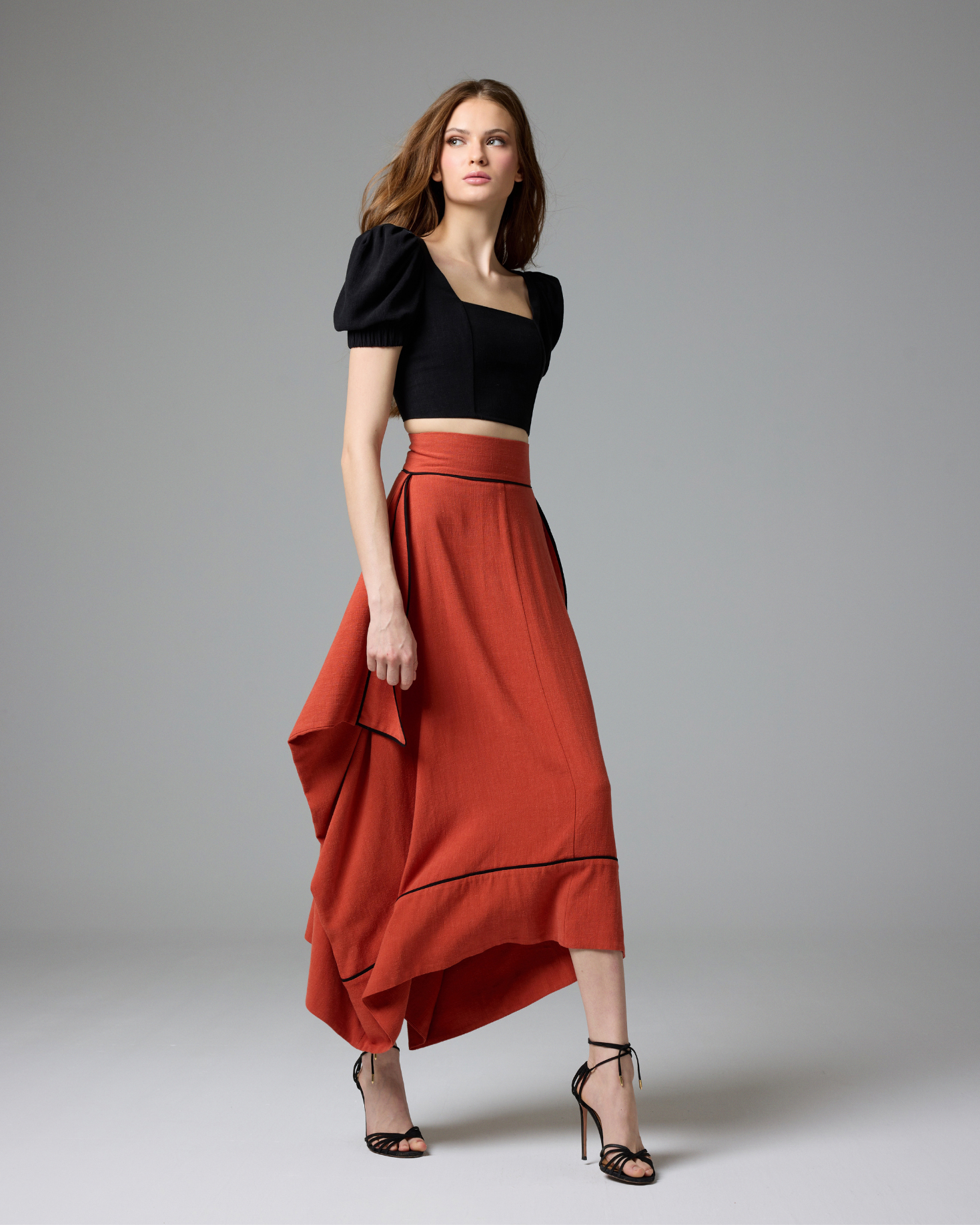 FALDA ROMANCE TEJA The IQ Collection