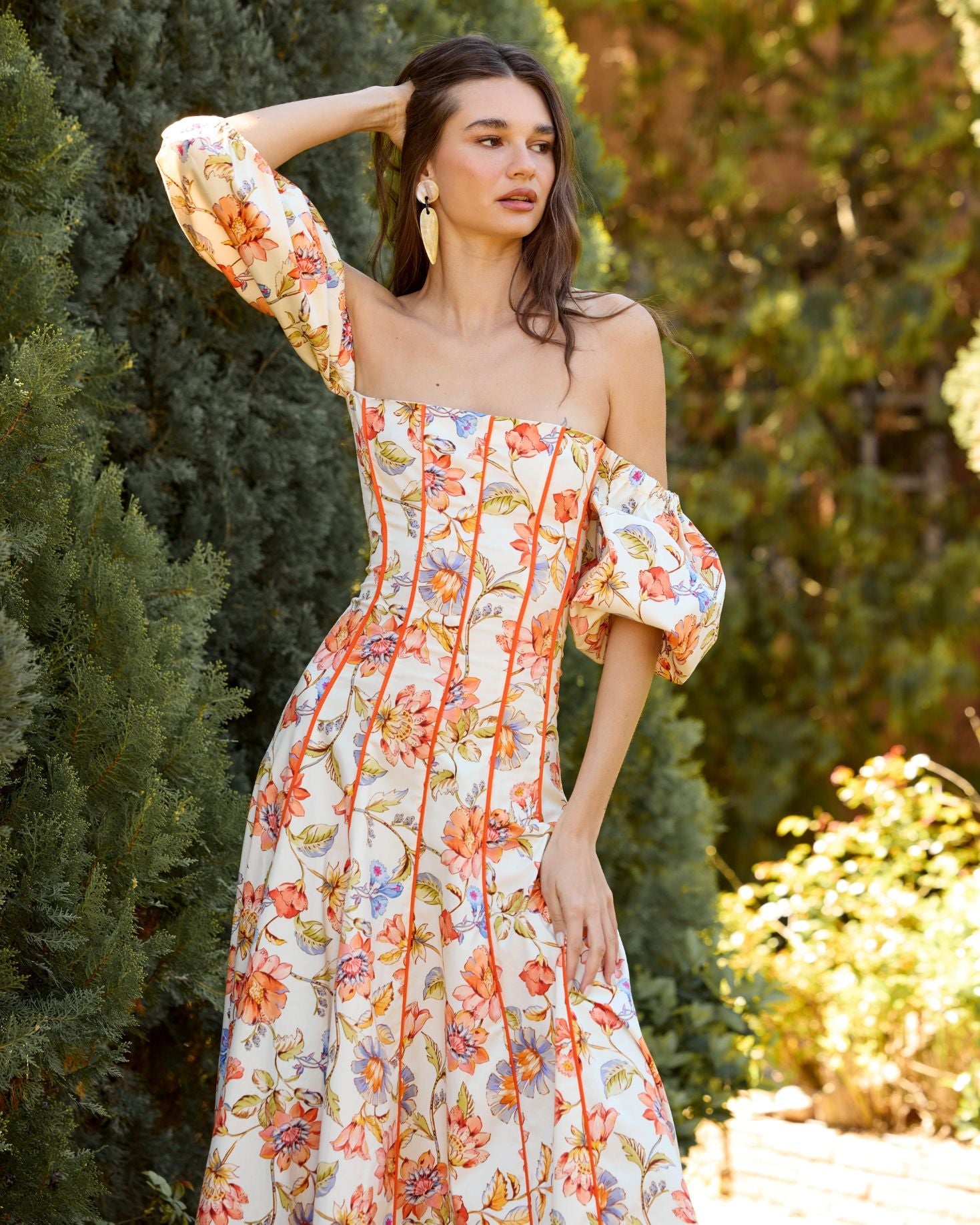 VESTIDO AMADI NARANJA The IQ Collection