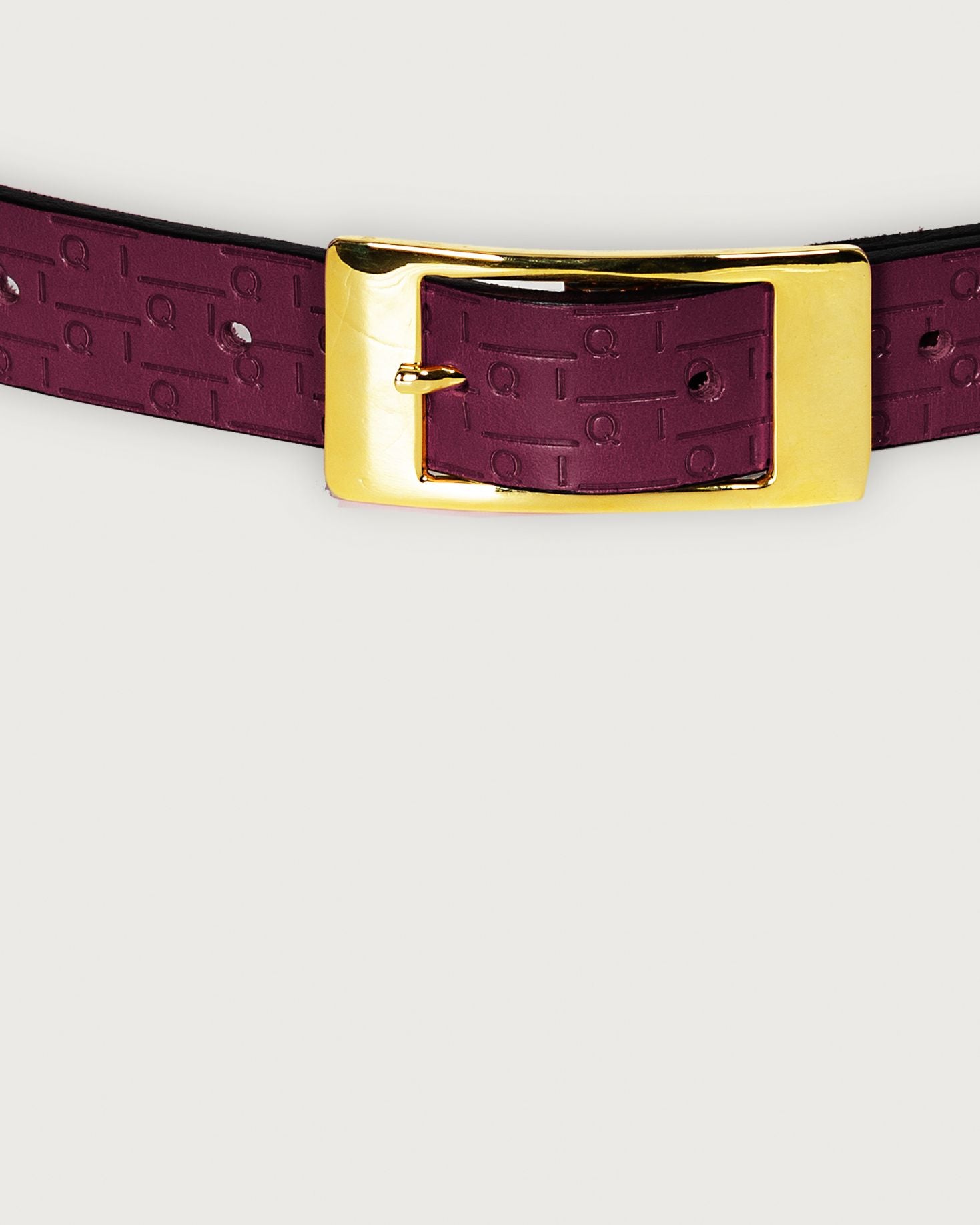 CINTURON JOAQUINA BURDEOS The IQ Collection