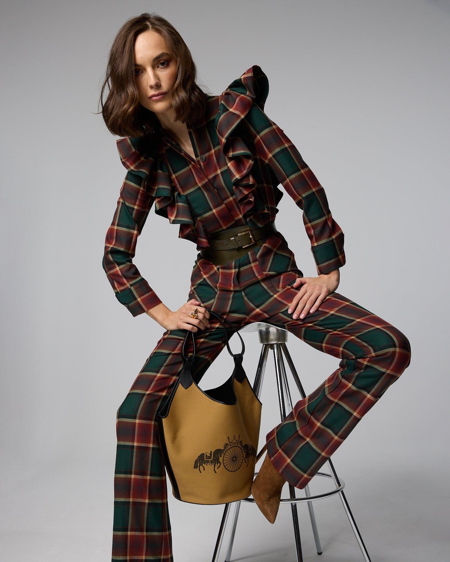 MONO TANA TARTÁN VERDE The IQ Collection