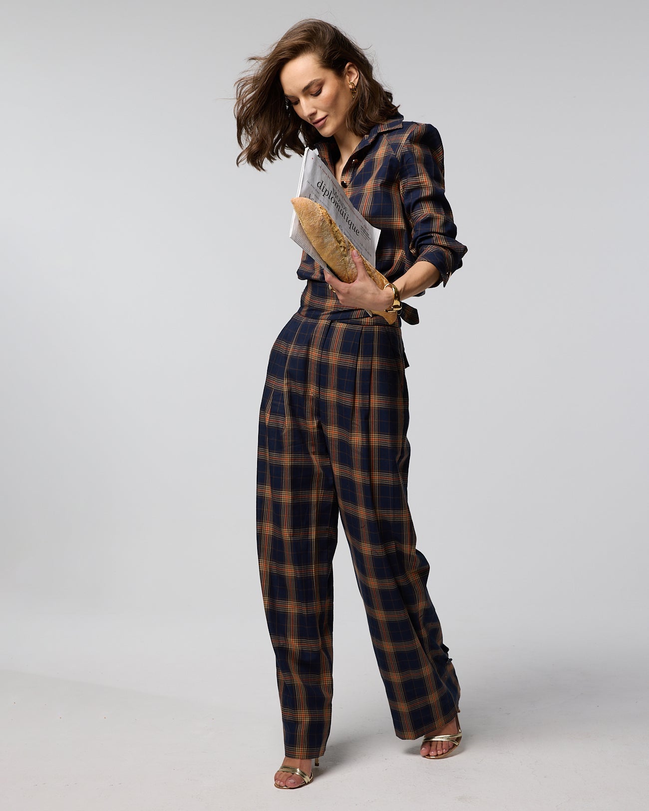 PANTALÓN ERIN CUADROS The IQ Collection