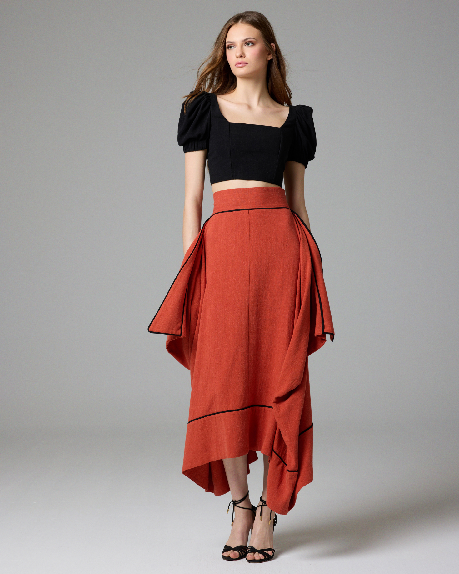 FALDA ROMANCE TEJA The IQ Collection