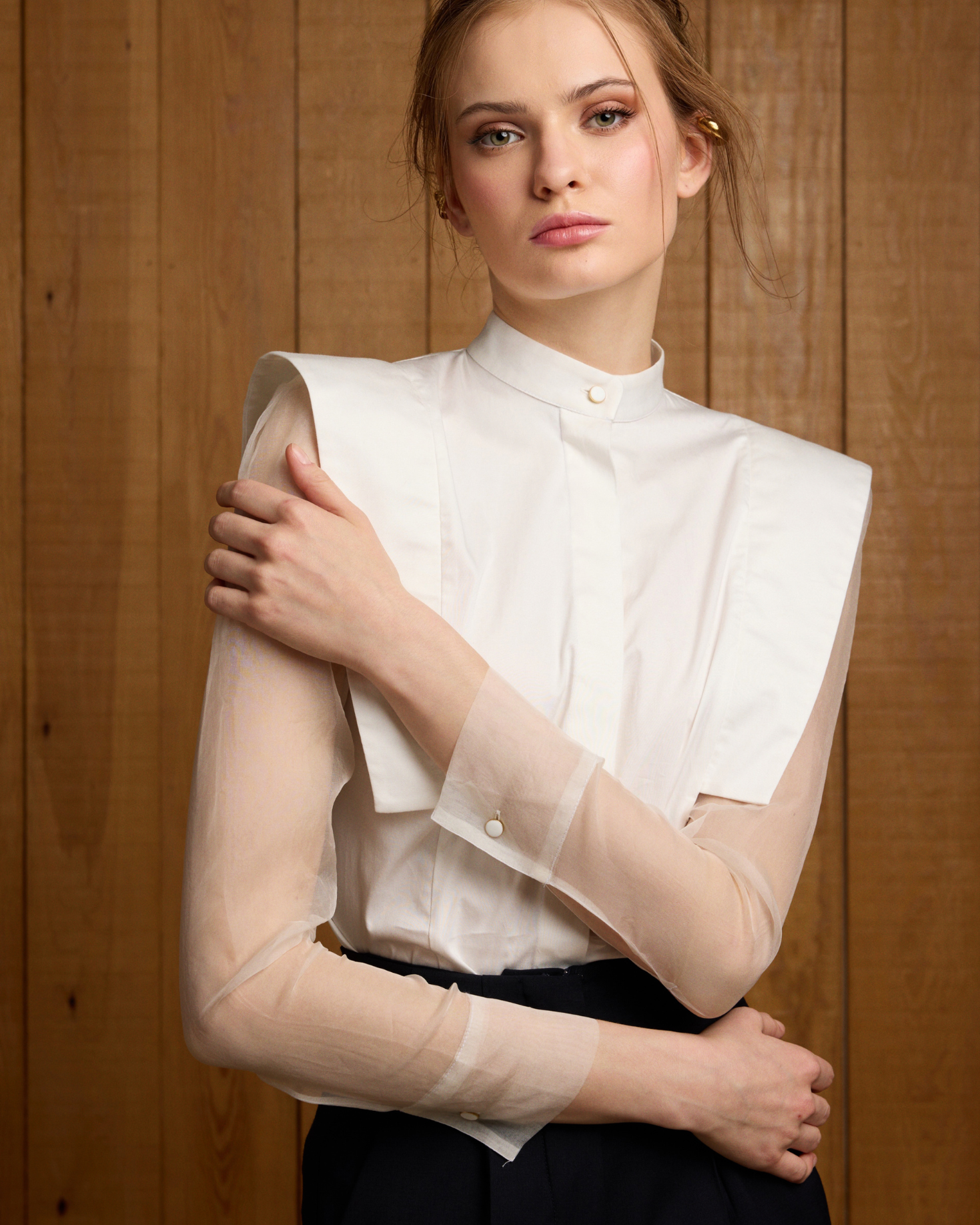 CAMISA ANNA ORGANZA The IQ Collection