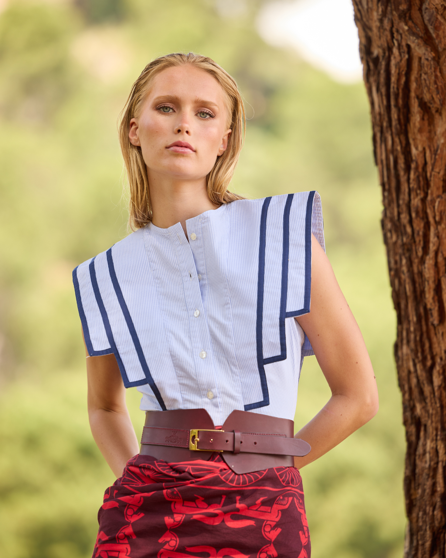 CAMISA CASTILLO CELESTE The IQ Collection