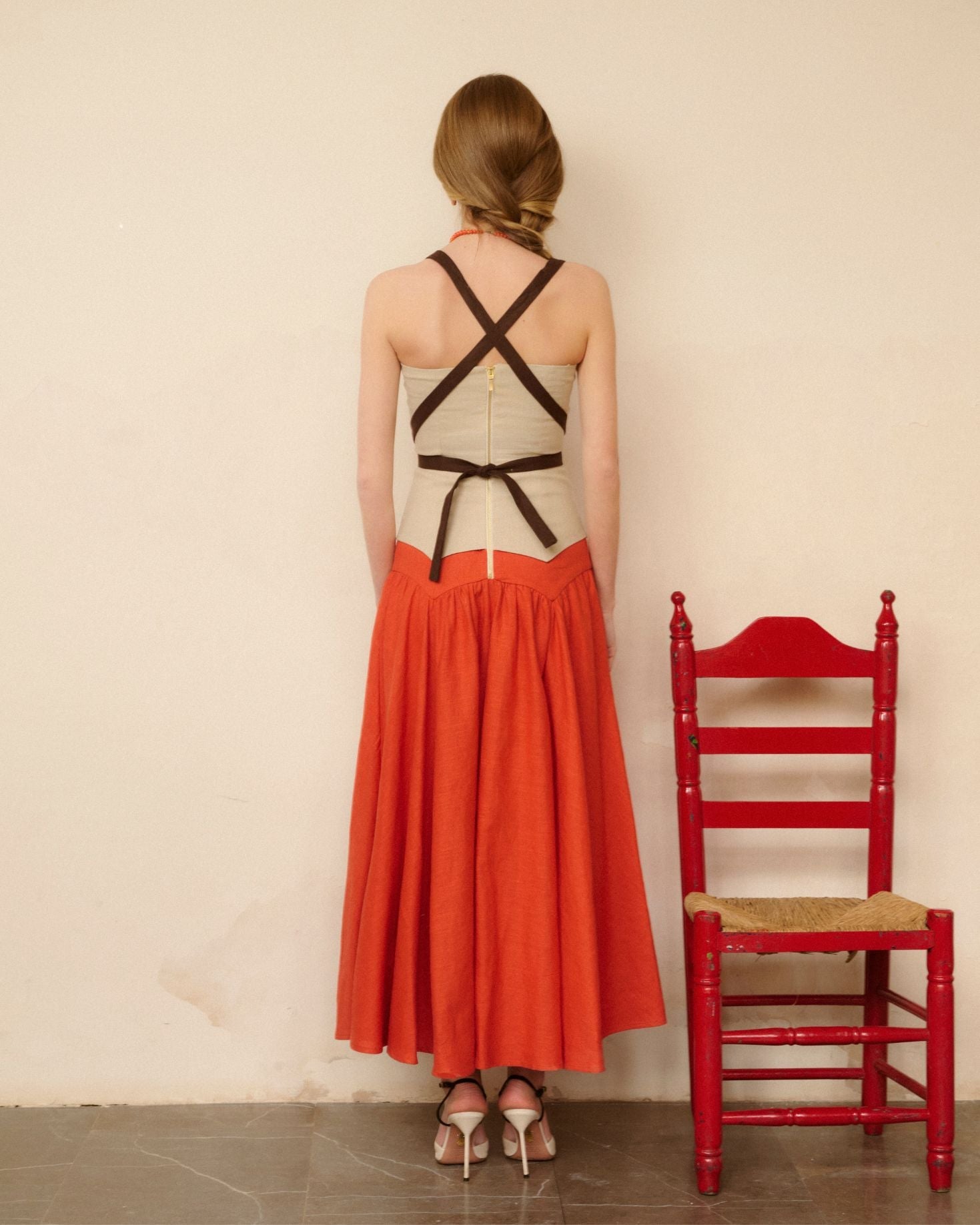 VESTIDO NILO TEJA The IQ Collection