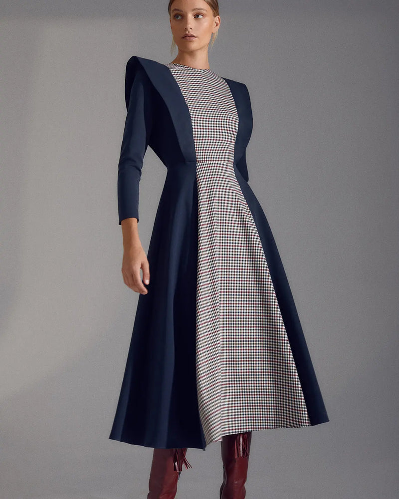 VESTIDO MAITE VICHY The IQ Collection