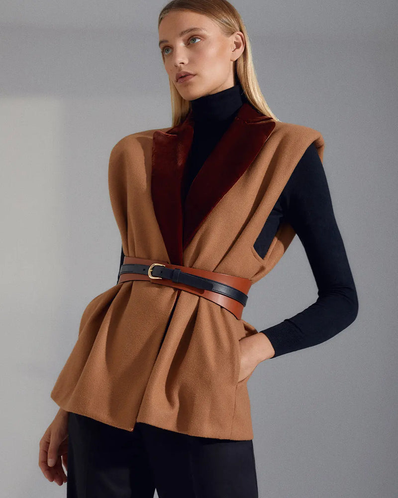 CHALECO SOL CAMEL The IQ Collection