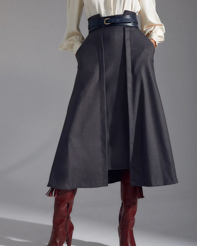 FALDA MIA GRIS OSCURO The IQ Collection