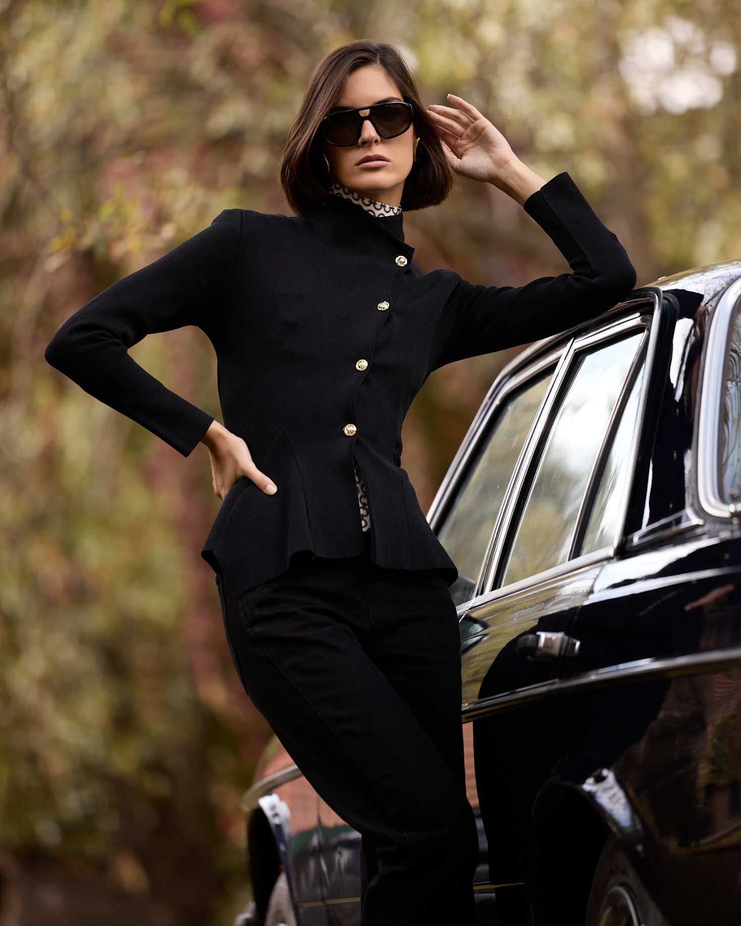 CHAQUETA PUNTO CELIA NEGRA The IQ Collection