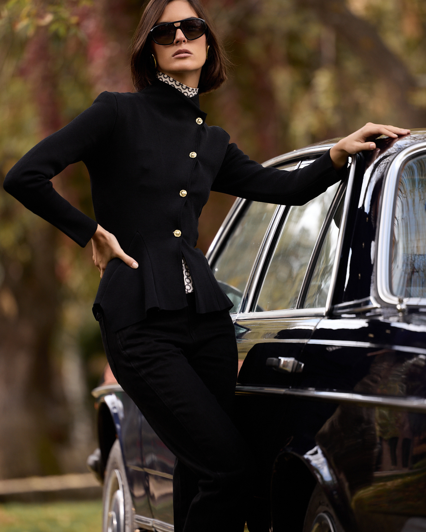 CHAQUETA PUNTO CELIA NEGRA The IQ Collection