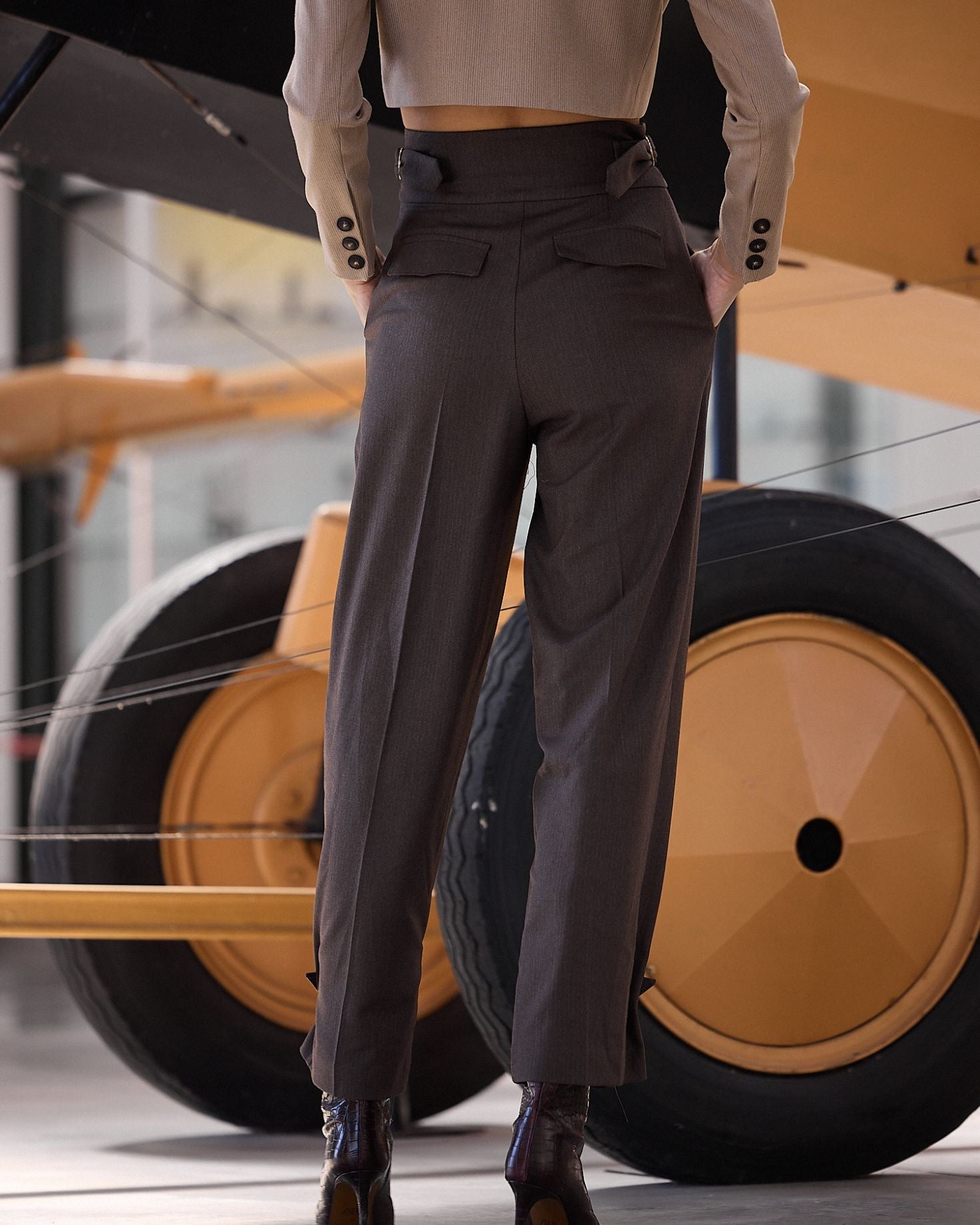 PANTALÓN ERIN MARRÓN The IQ Collection