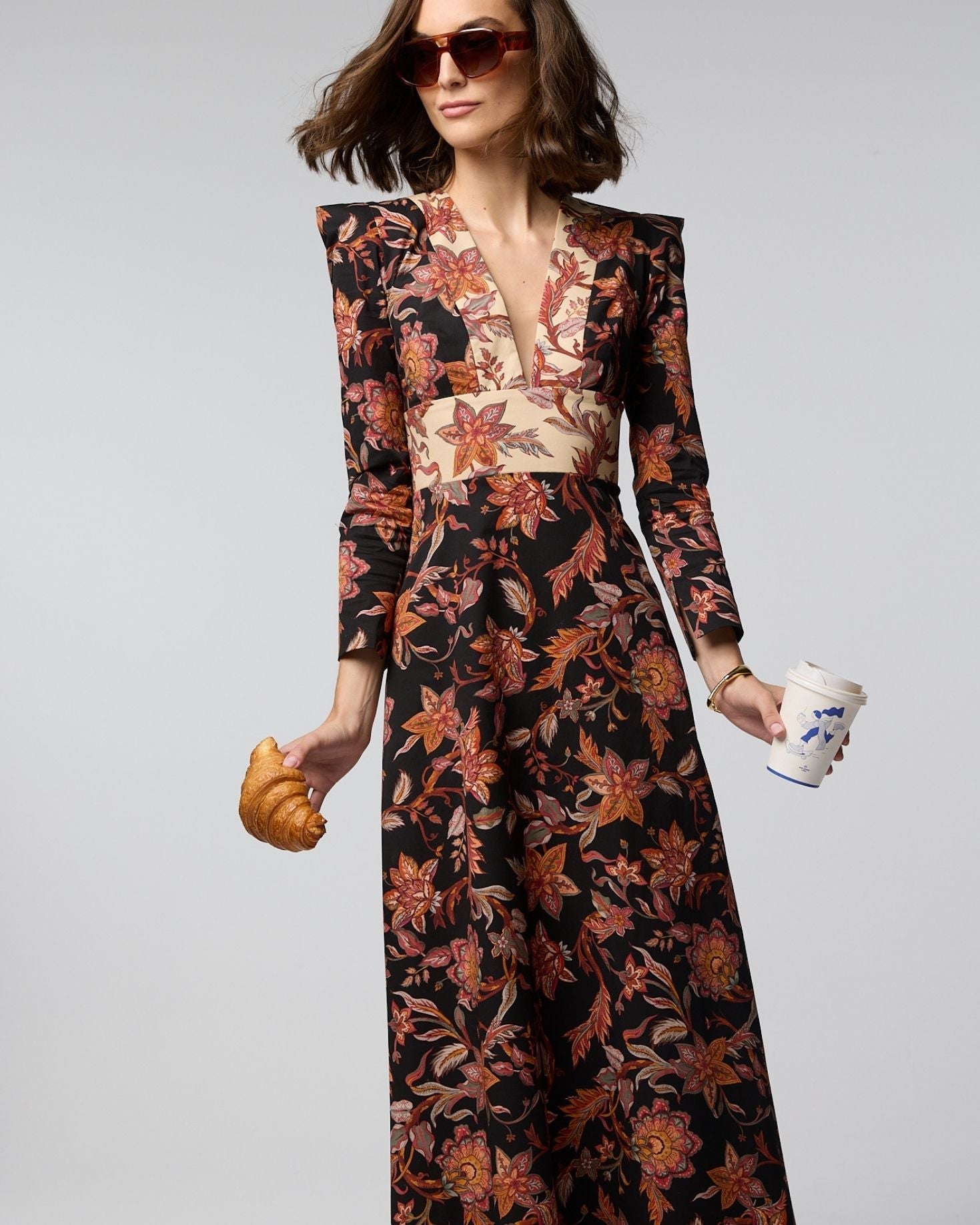 VESTIDO JACKIE FLORES The IQ Collection