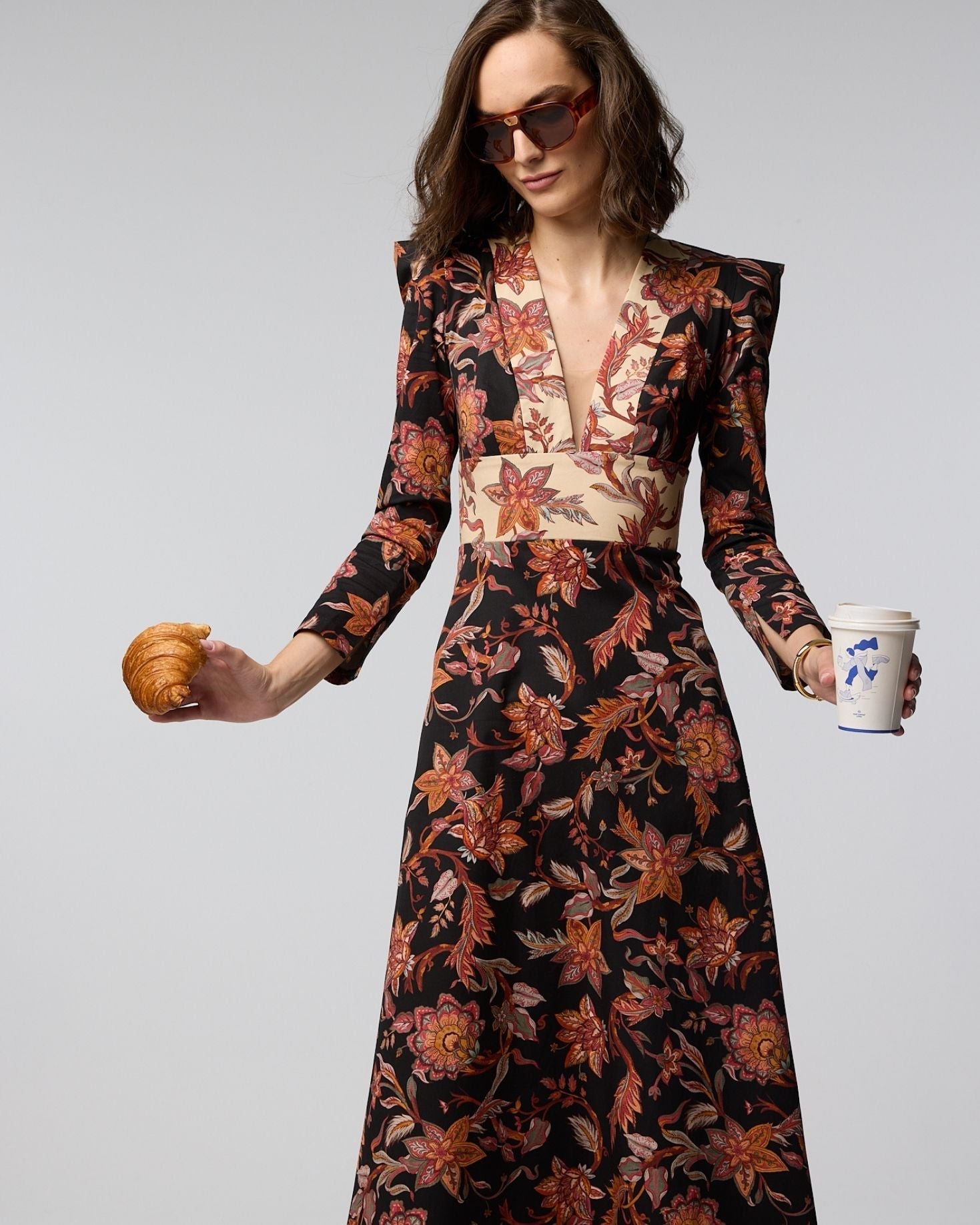 VESTIDO JACKIE FLORES The IQ Collection