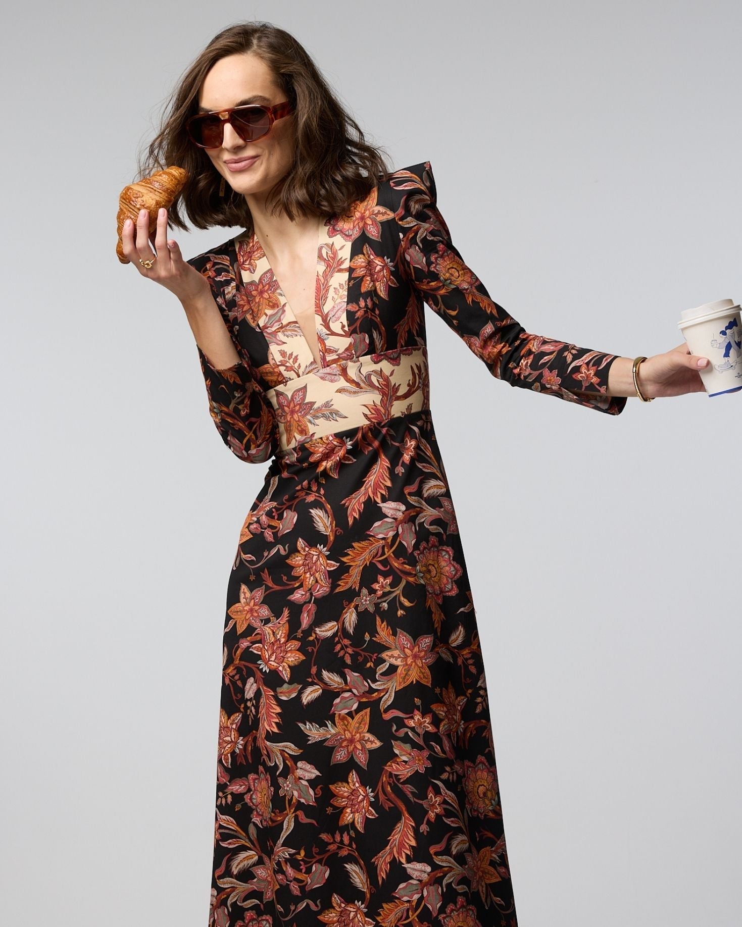 VESTIDO JACKIE FLORES The IQ Collection