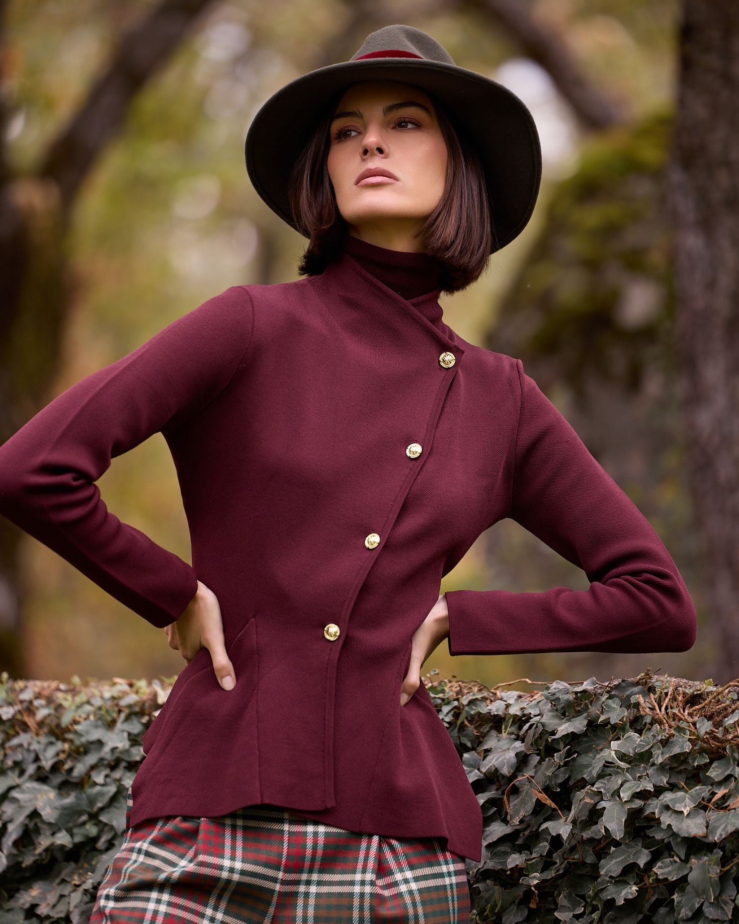 CHAQUETA PUNTO CELIA BURDEOS The IQ Collection