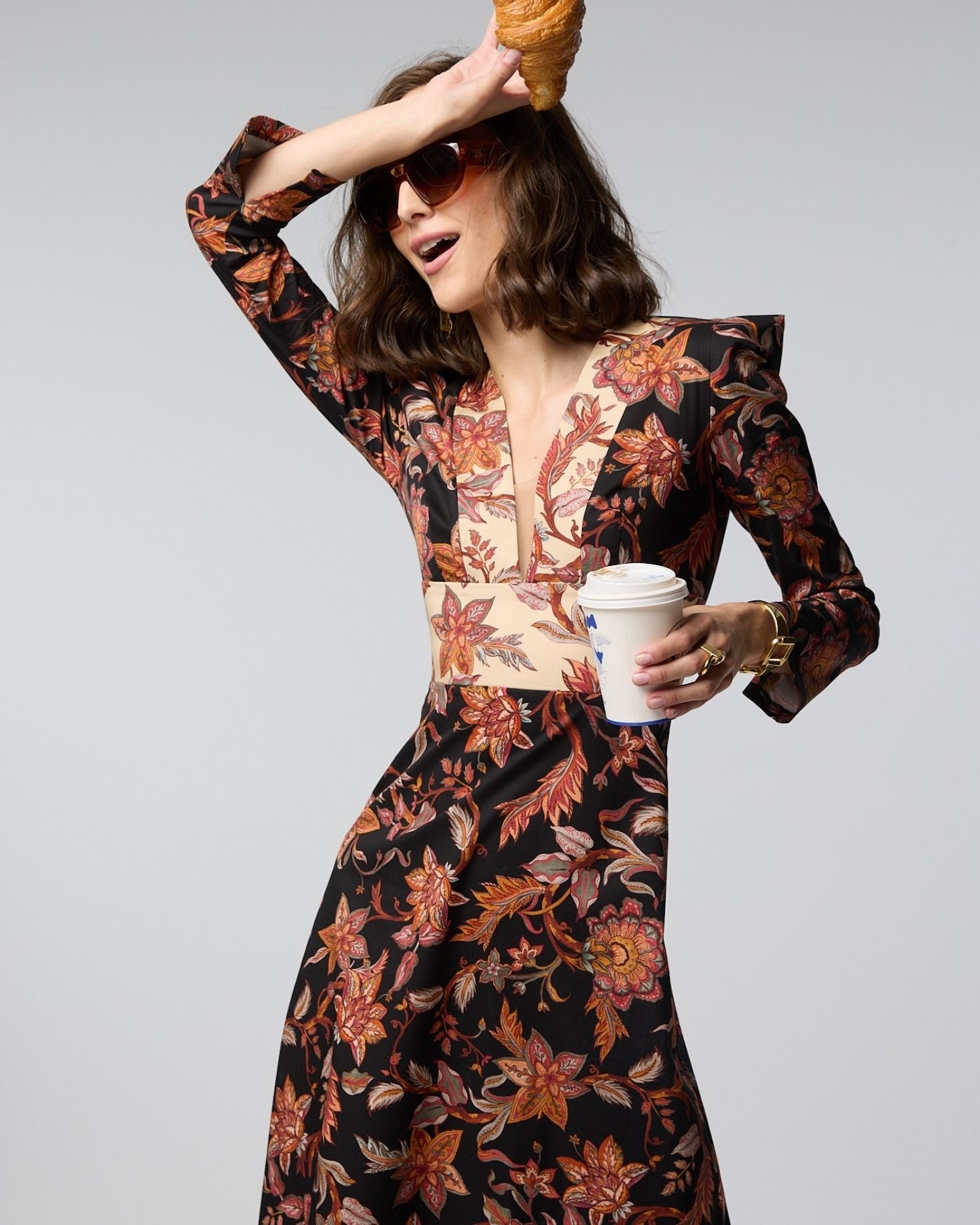 VESTIDO JACKIE FLORES The IQ Collection