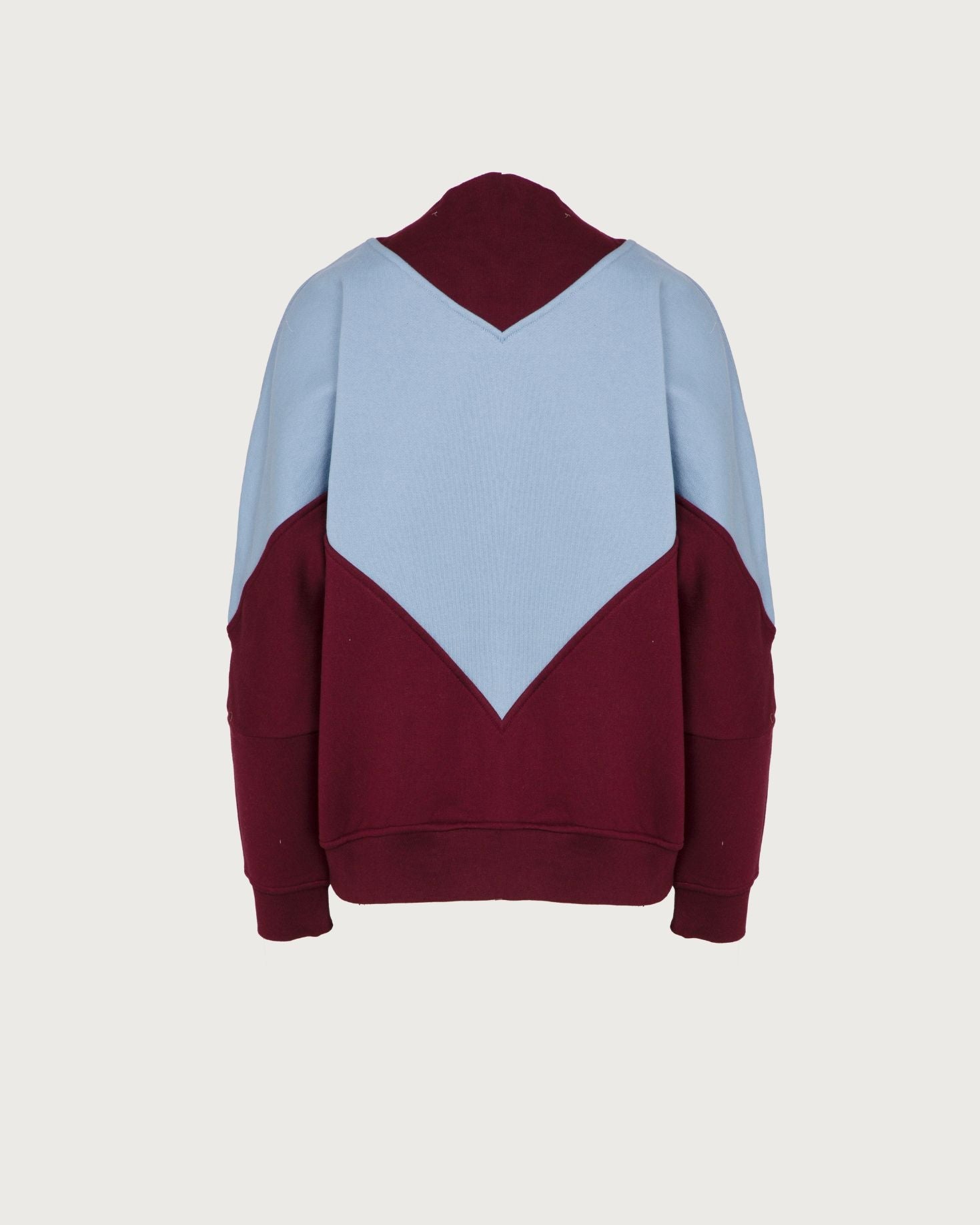 SUDADERA BRODIE AZUL Y BURDEOS The IQ Collection