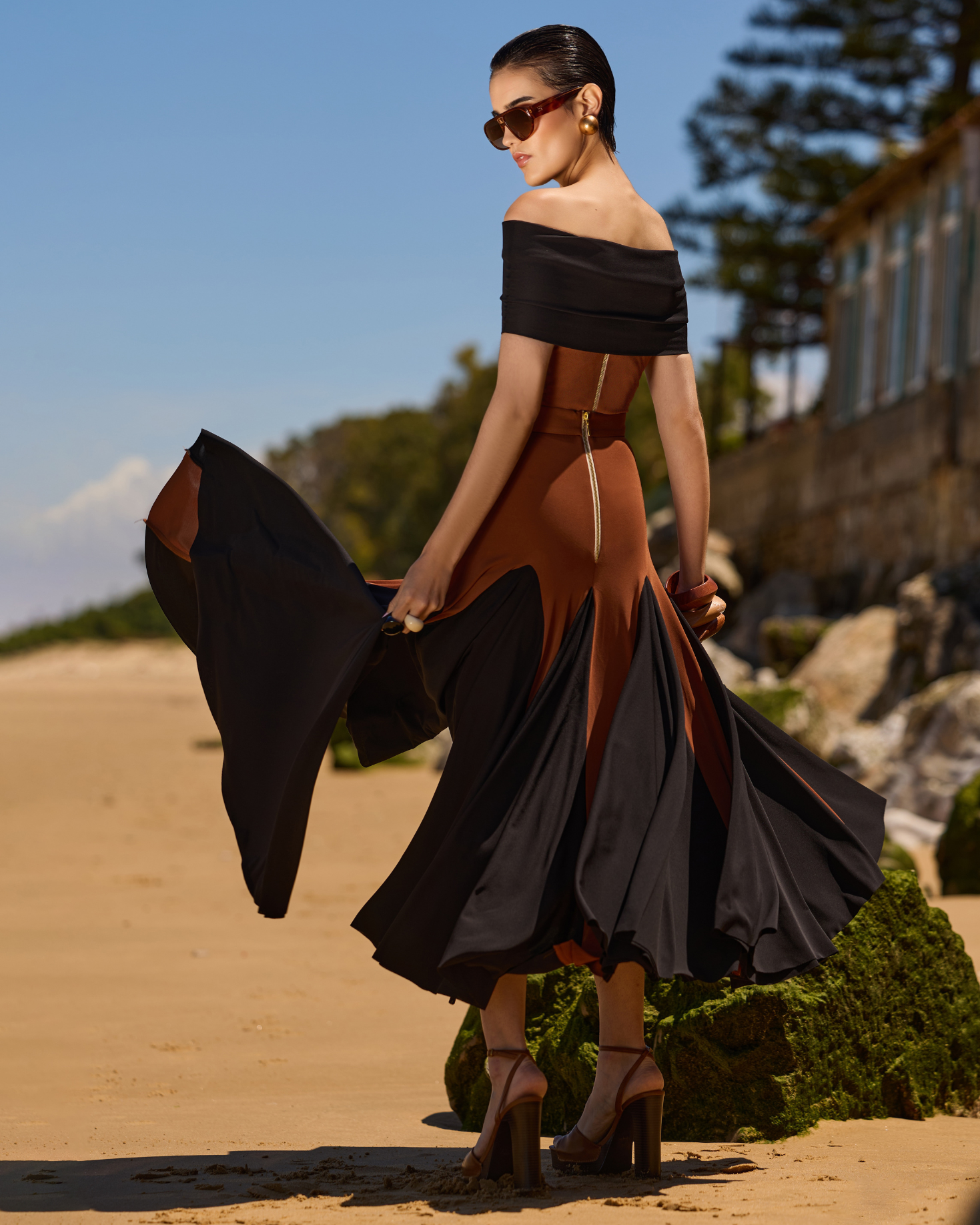 CONJUNTO CLAU NEGRO Y MARRÓN The IQ Collection