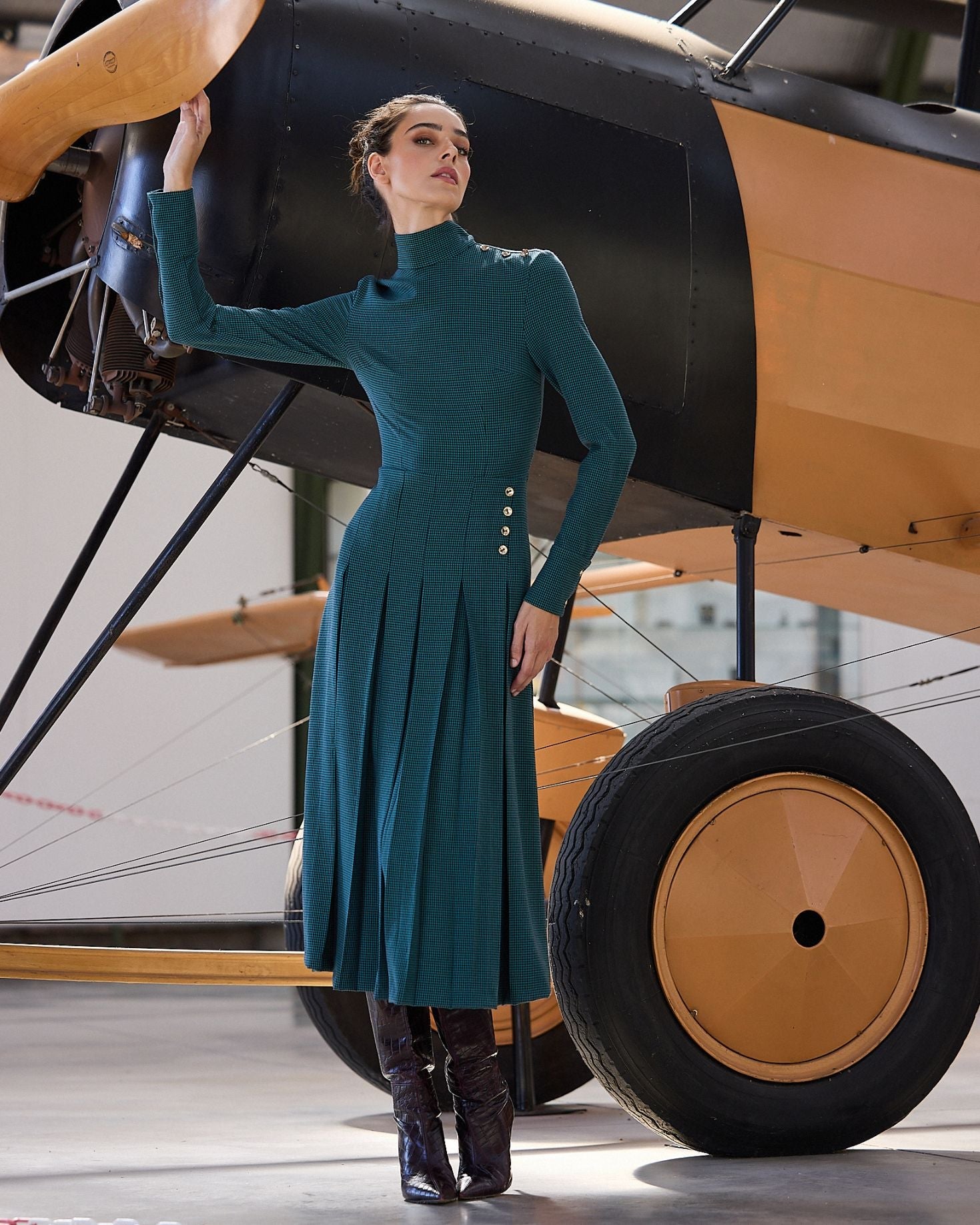 VESTIDO AMY VERDE The IQ Collection