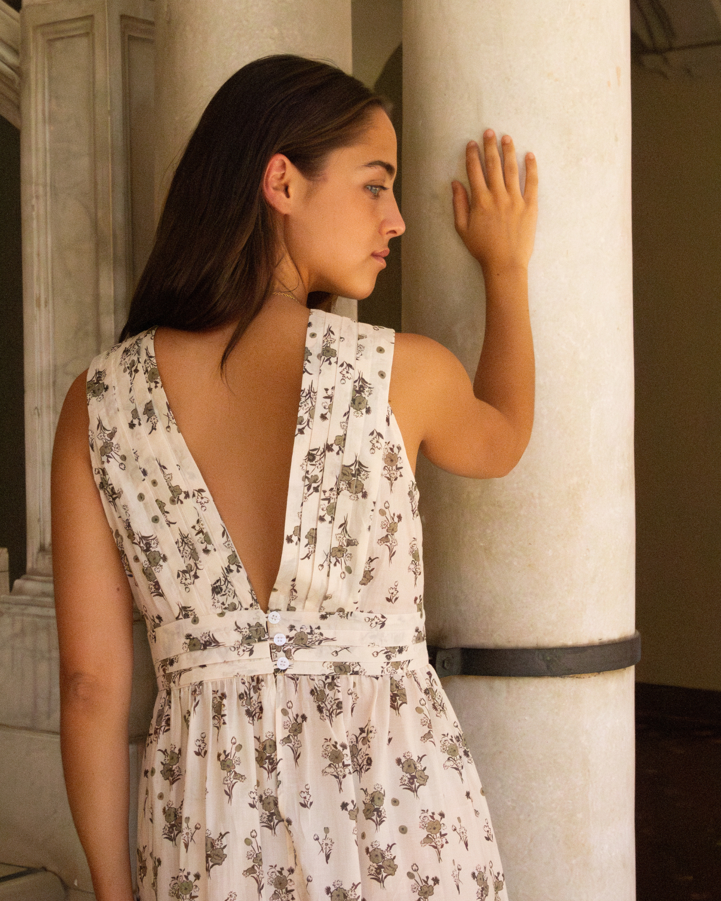 CAMISÓN MERCEDES FLORAL (VERDE) The IQ Collection