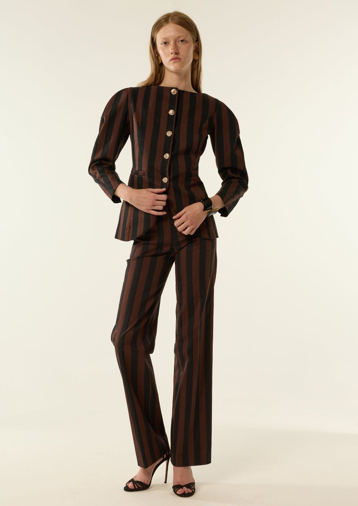 PANTALÓN SAETA MARRÓN Y NEGRO The IQ Collection