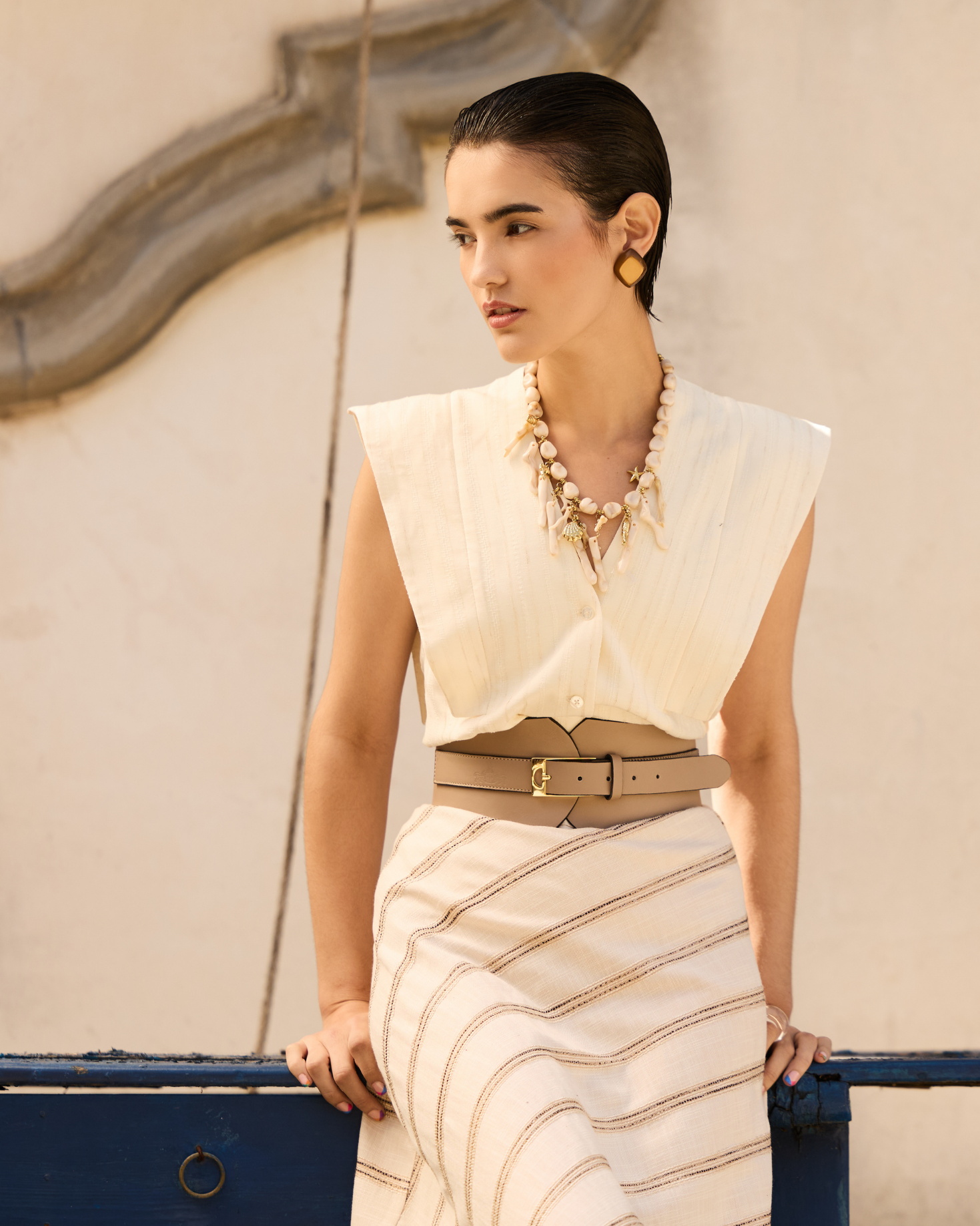 FALDA MENCHI BEIGE The IQ Collection