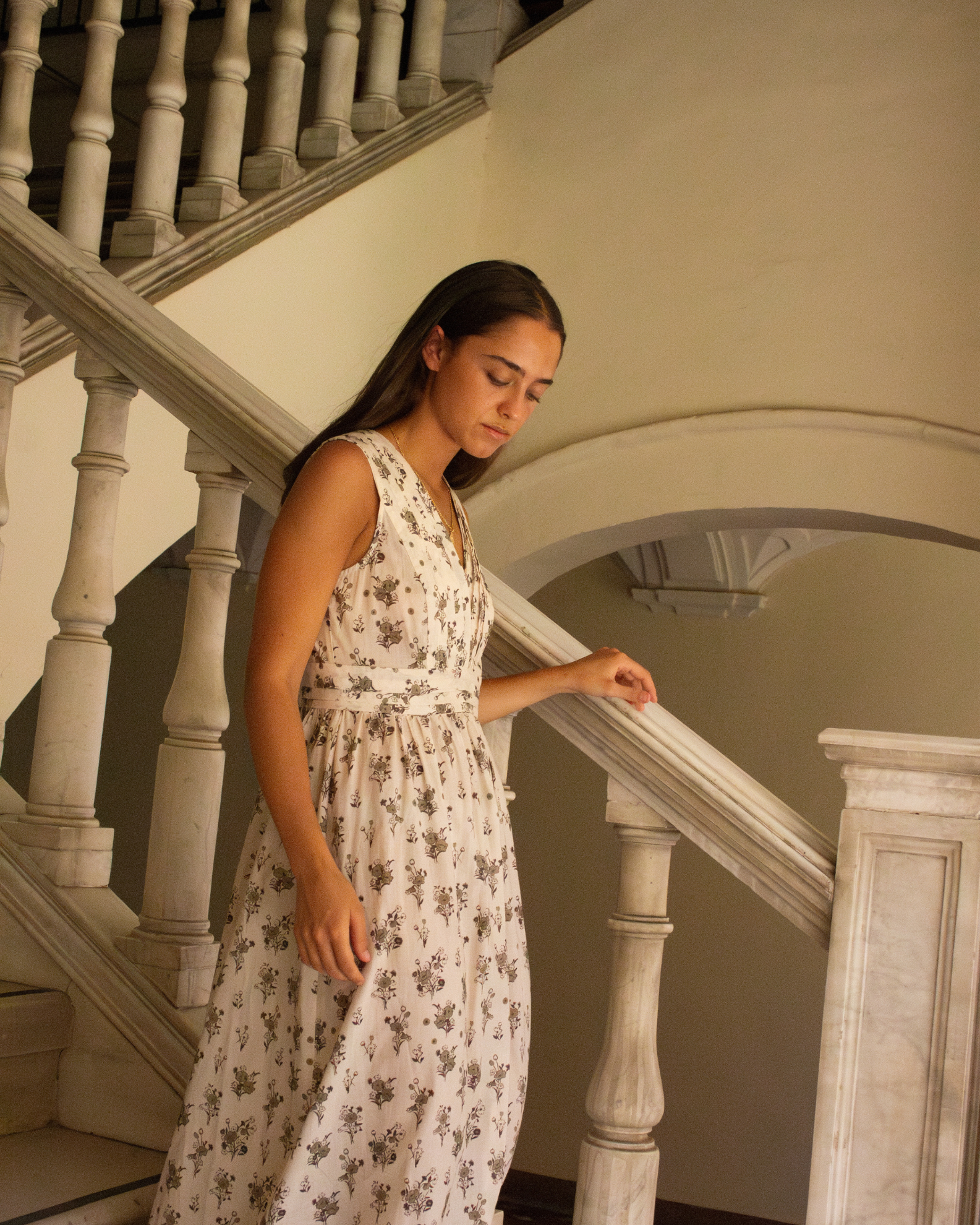 CAMISÓN MERCEDES FLORAL (VERDE) The IQ Collection