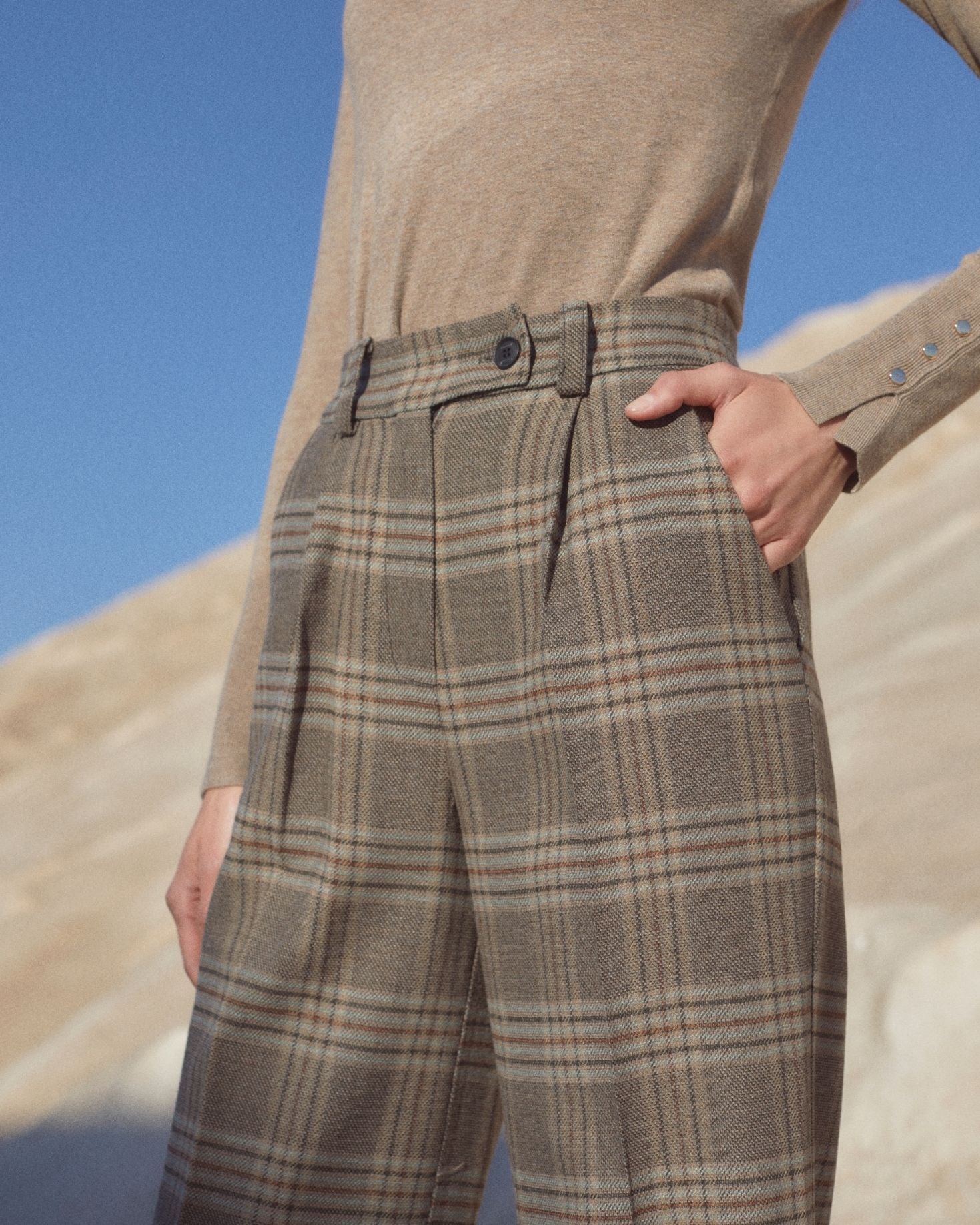 PANTALÓN ALMUDENA CUADROS The IQ Collection