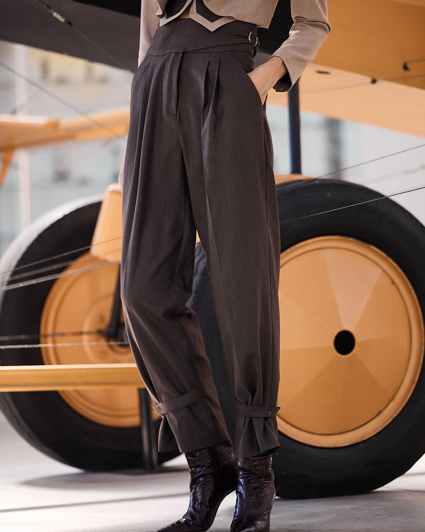 PANTALÓN ERIN MARRÓN The IQ Collection