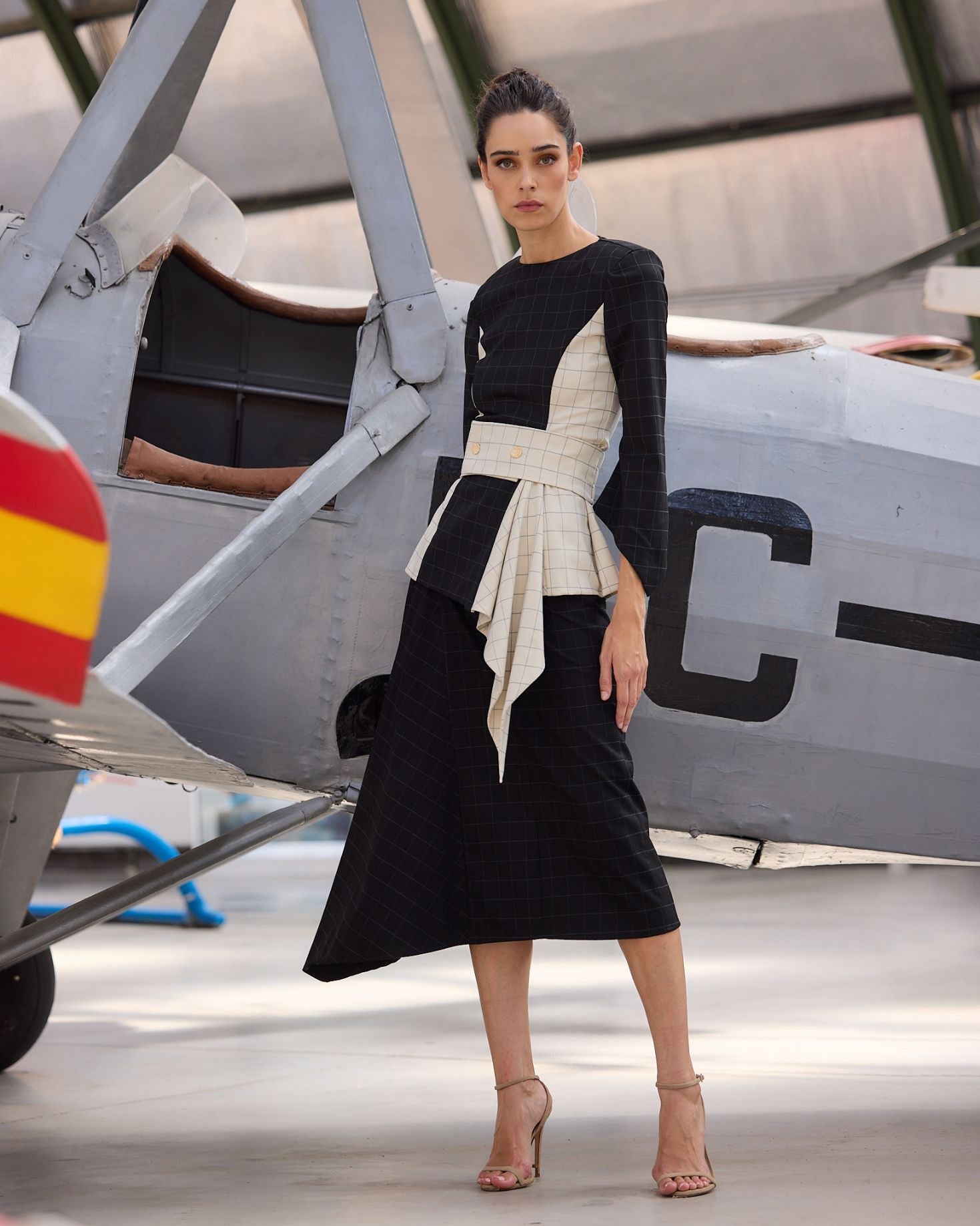 BLUSA CORAL CUADROS The IQ Collection