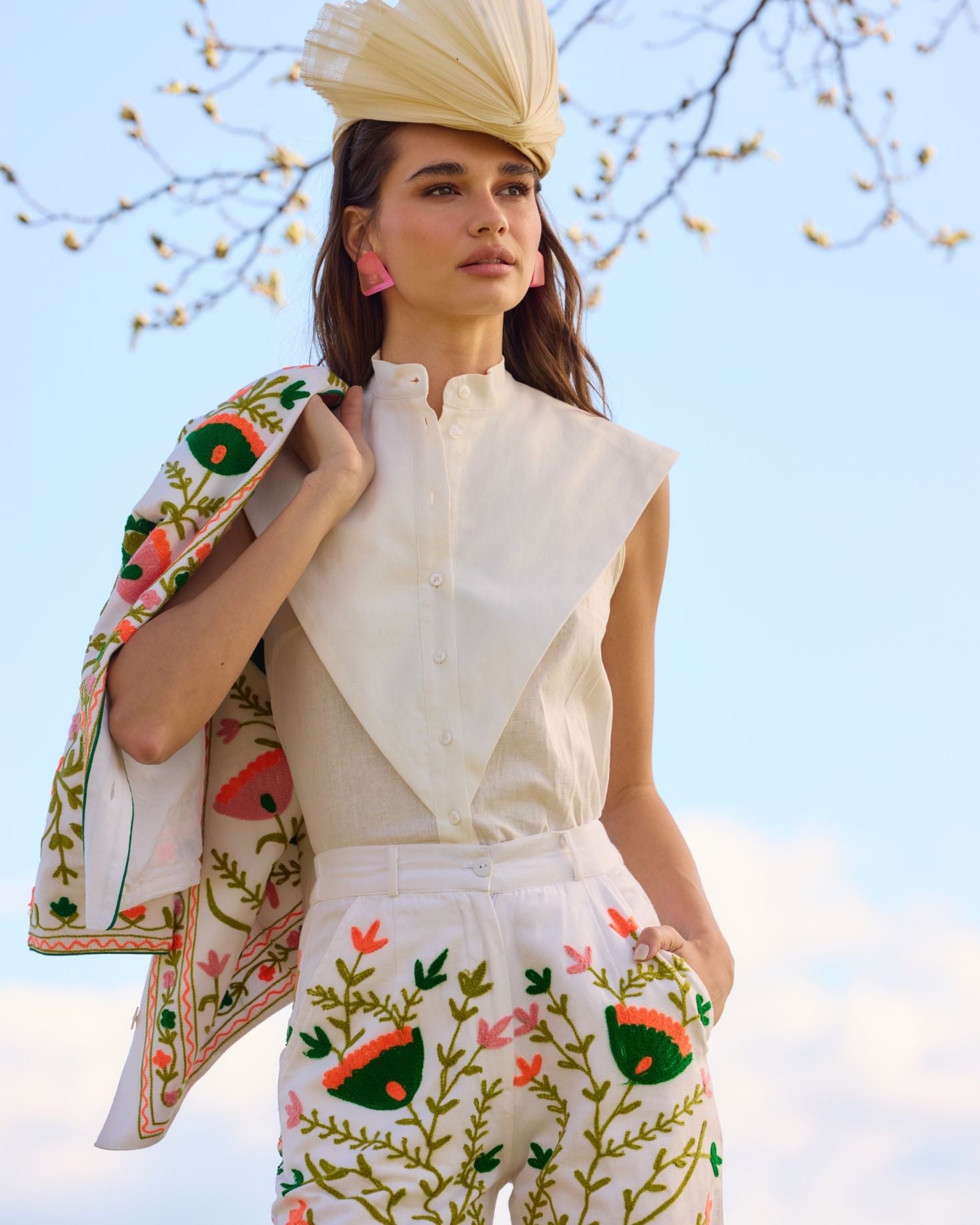 CHAQUETA MALTA BLANCA The IQ Collection