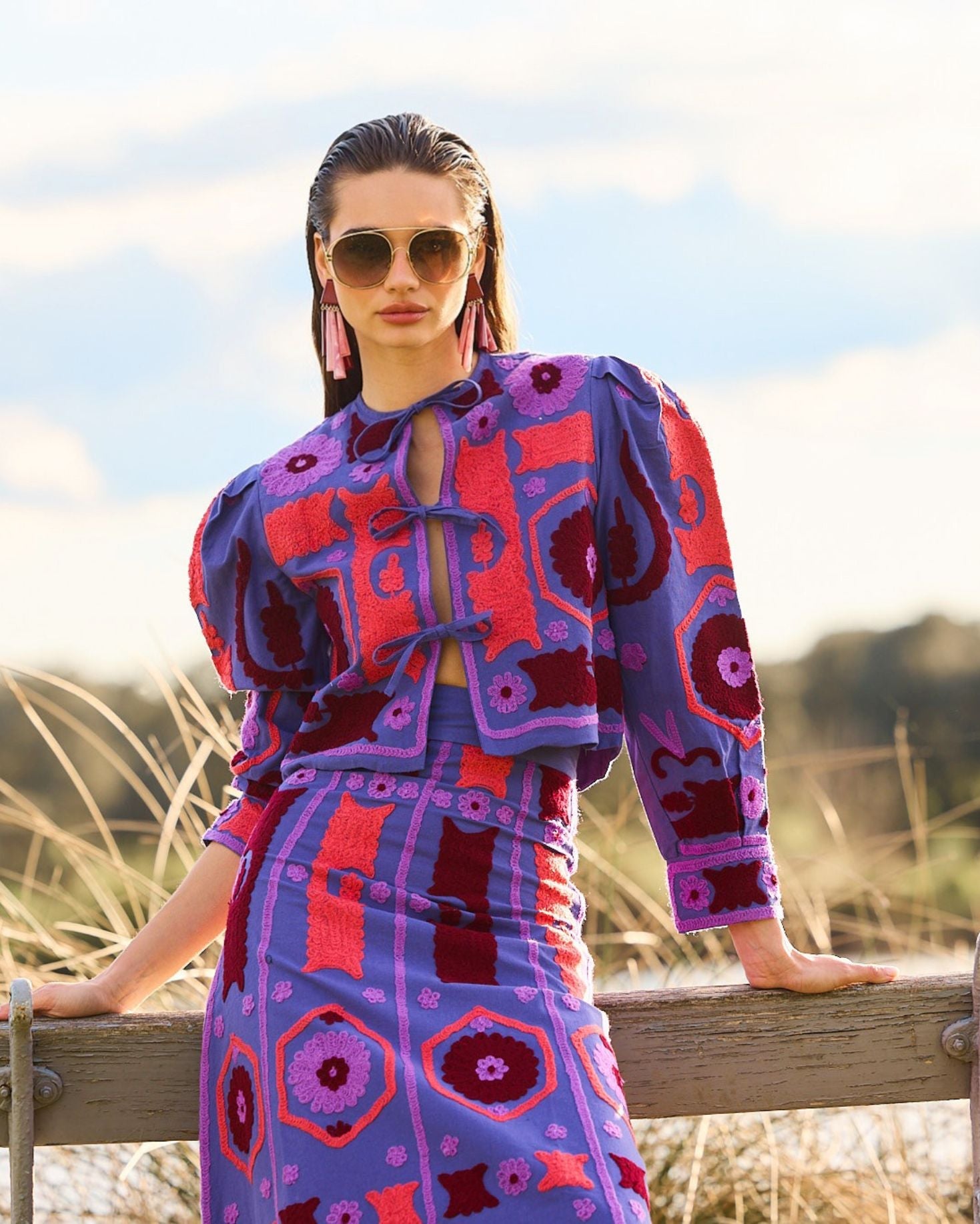 CHAQUETA AZORES MORADA The IQ Collection