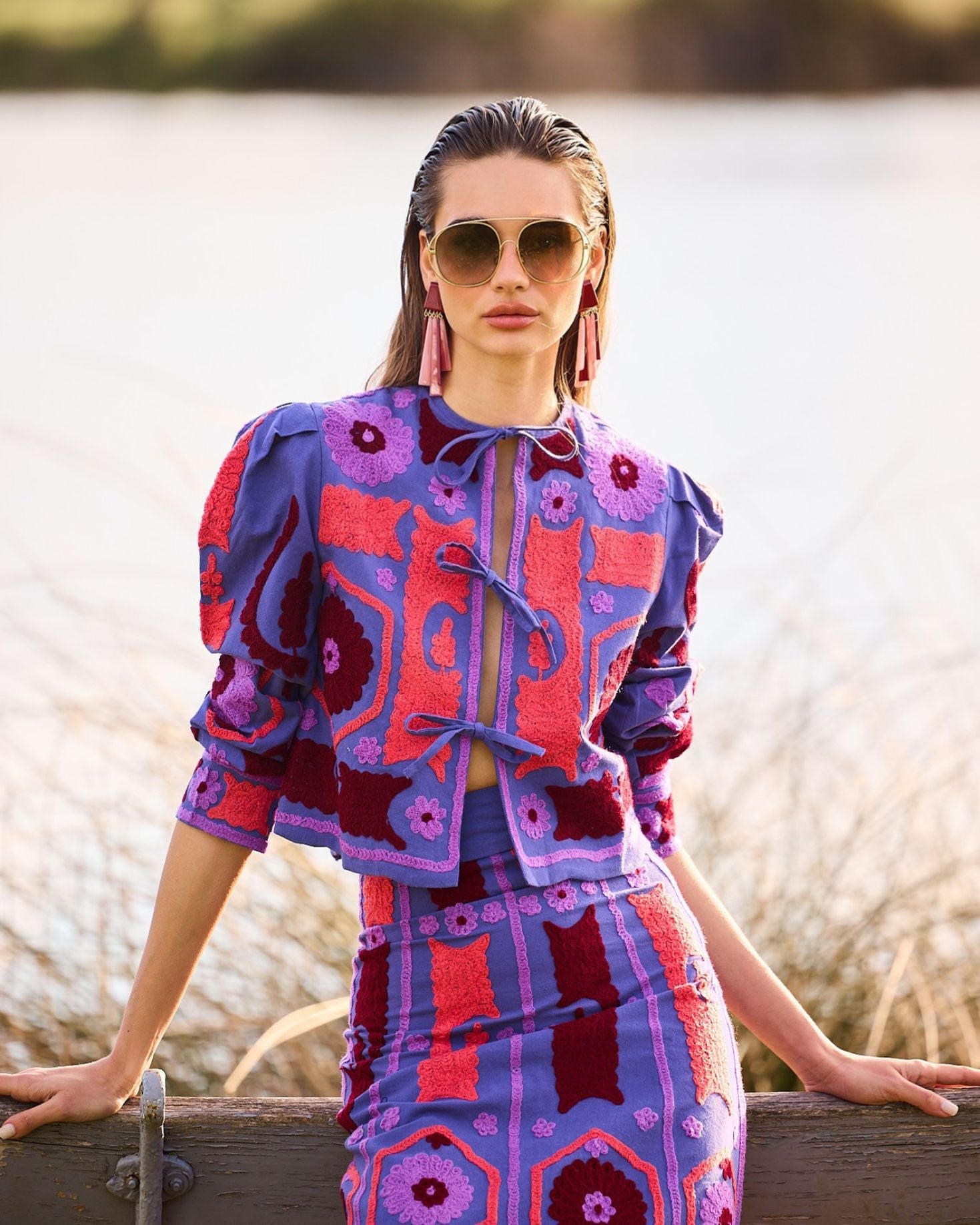 CHAQUETA AZORES MORADA The IQ Collection