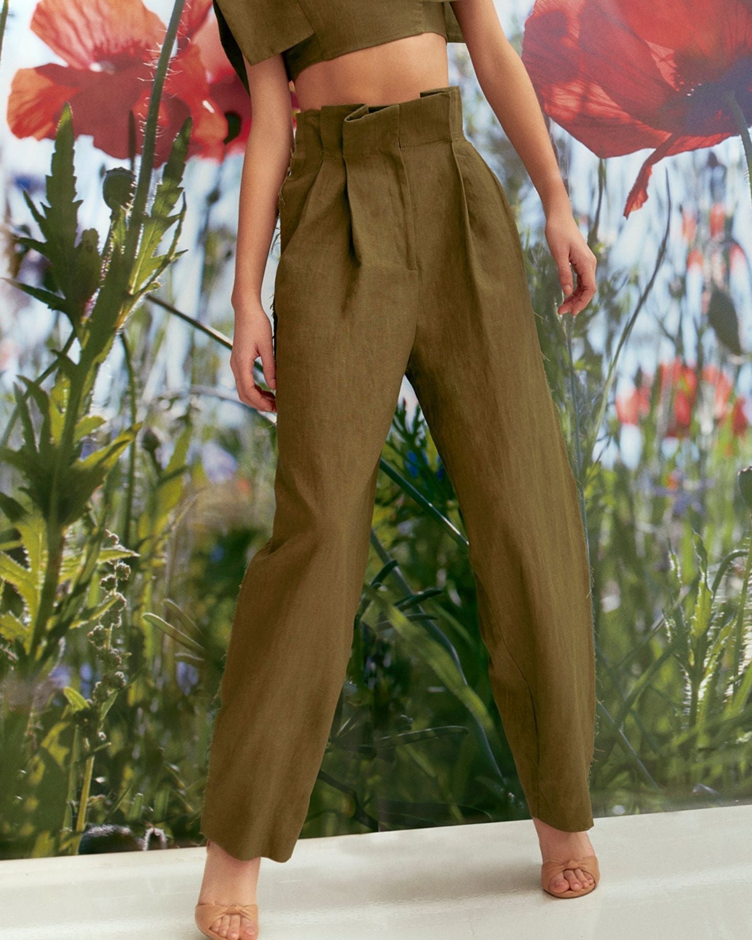 PANTALÓN RENATA CAQUI The IQ Collection