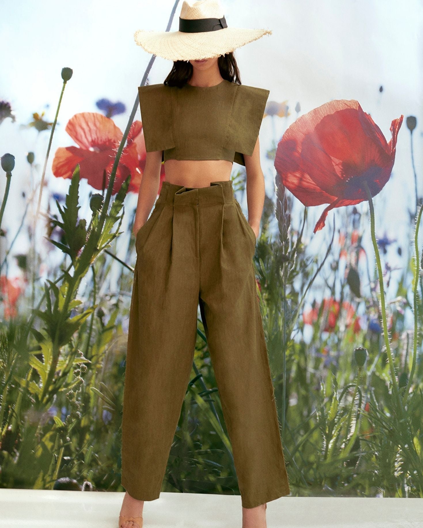 PANTALÓN RENATA CAQUI The IQ Collection
