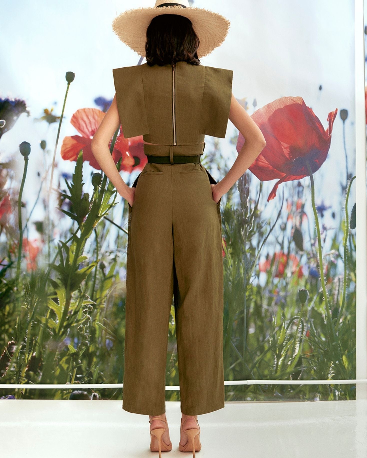 PANTALÓN RENATA CAQUI The IQ Collection