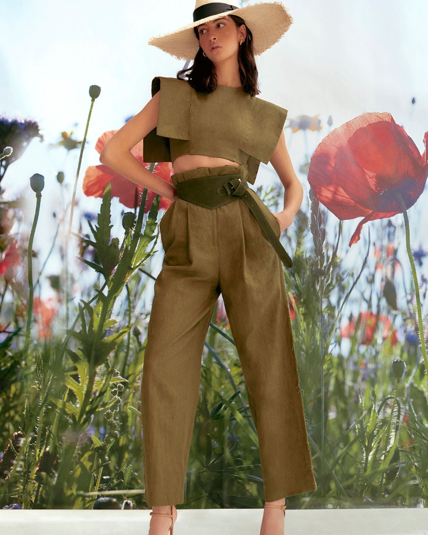 PANTALÓN RENATA CAQUI The IQ Collection