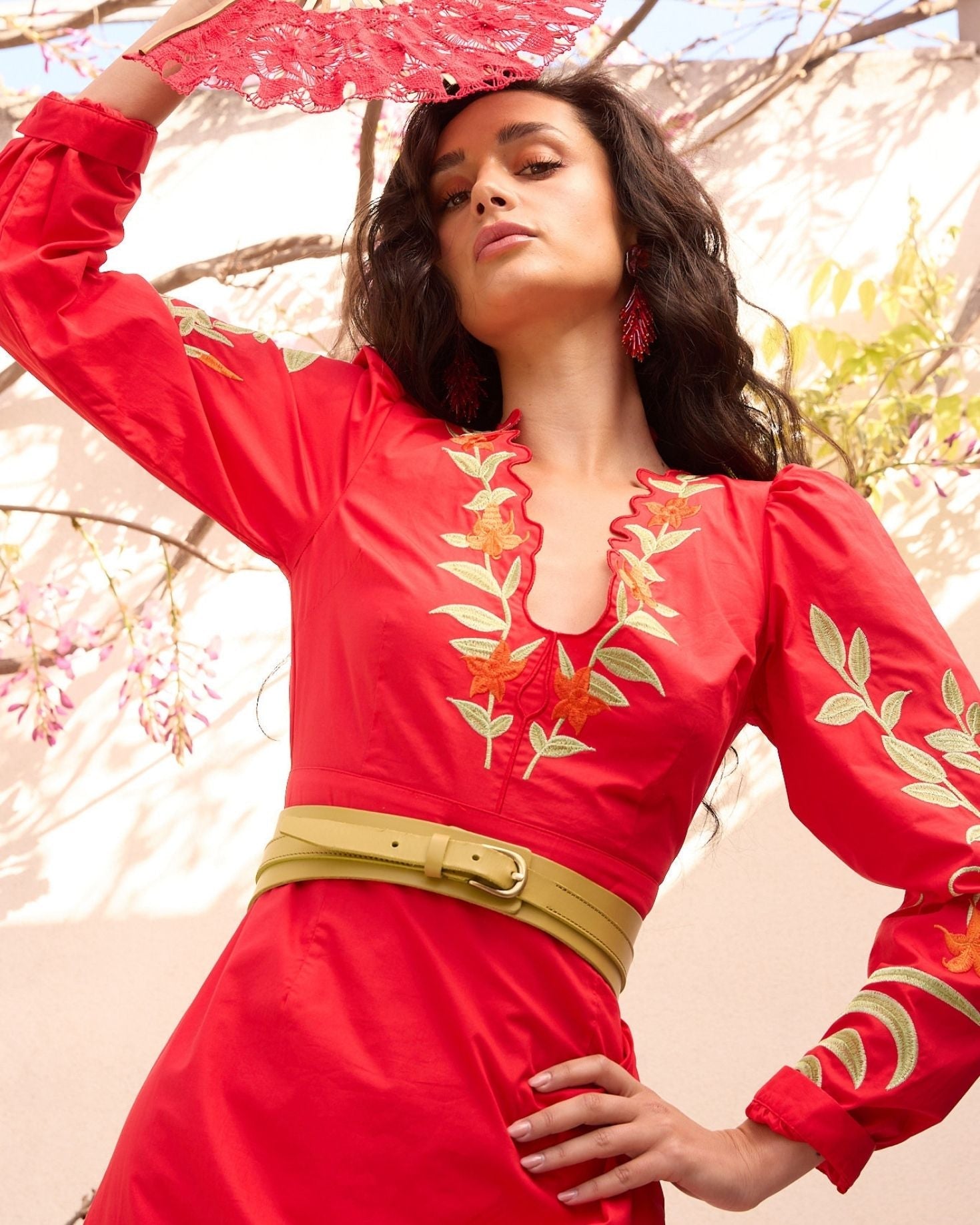 VESTIDO TENERIFE ROJO The IQ Collection